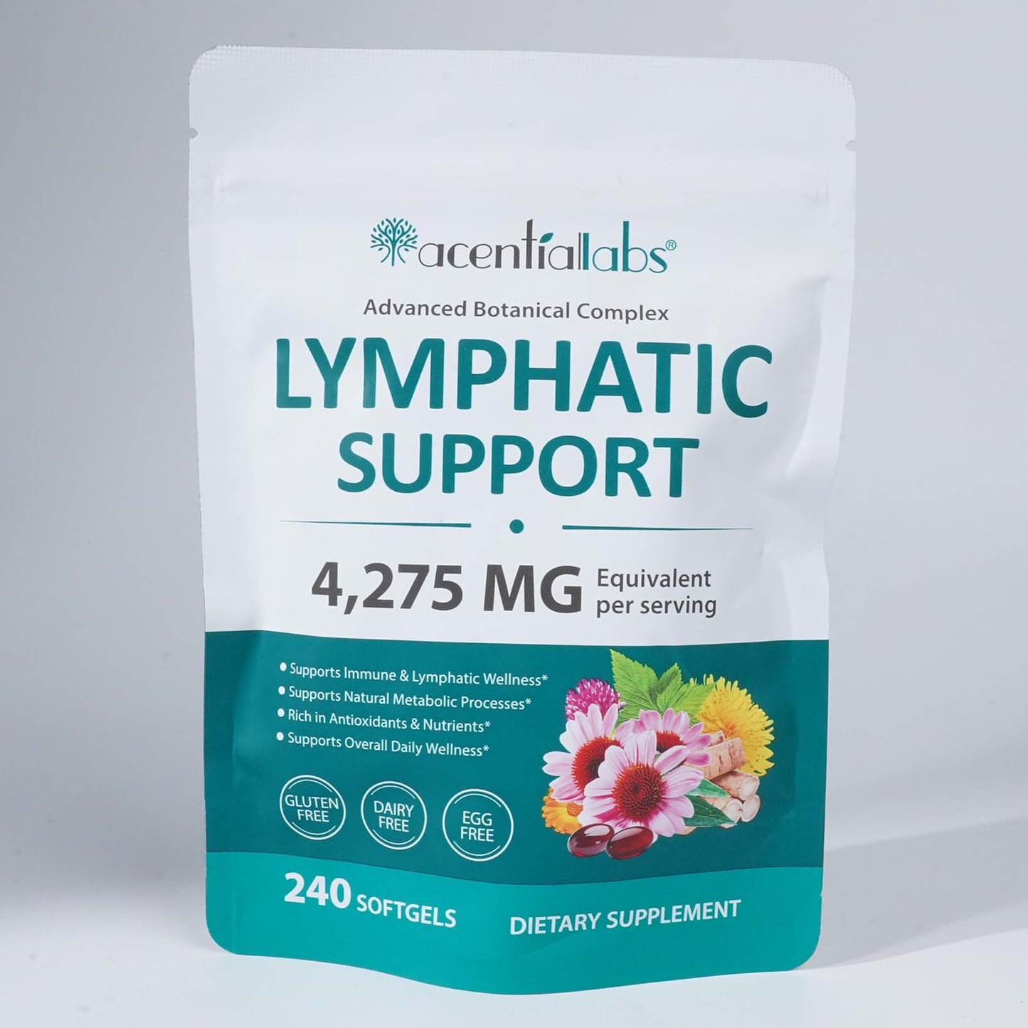 shwdppmy Lymphatic Drainage Supplements Softgel 300 Count