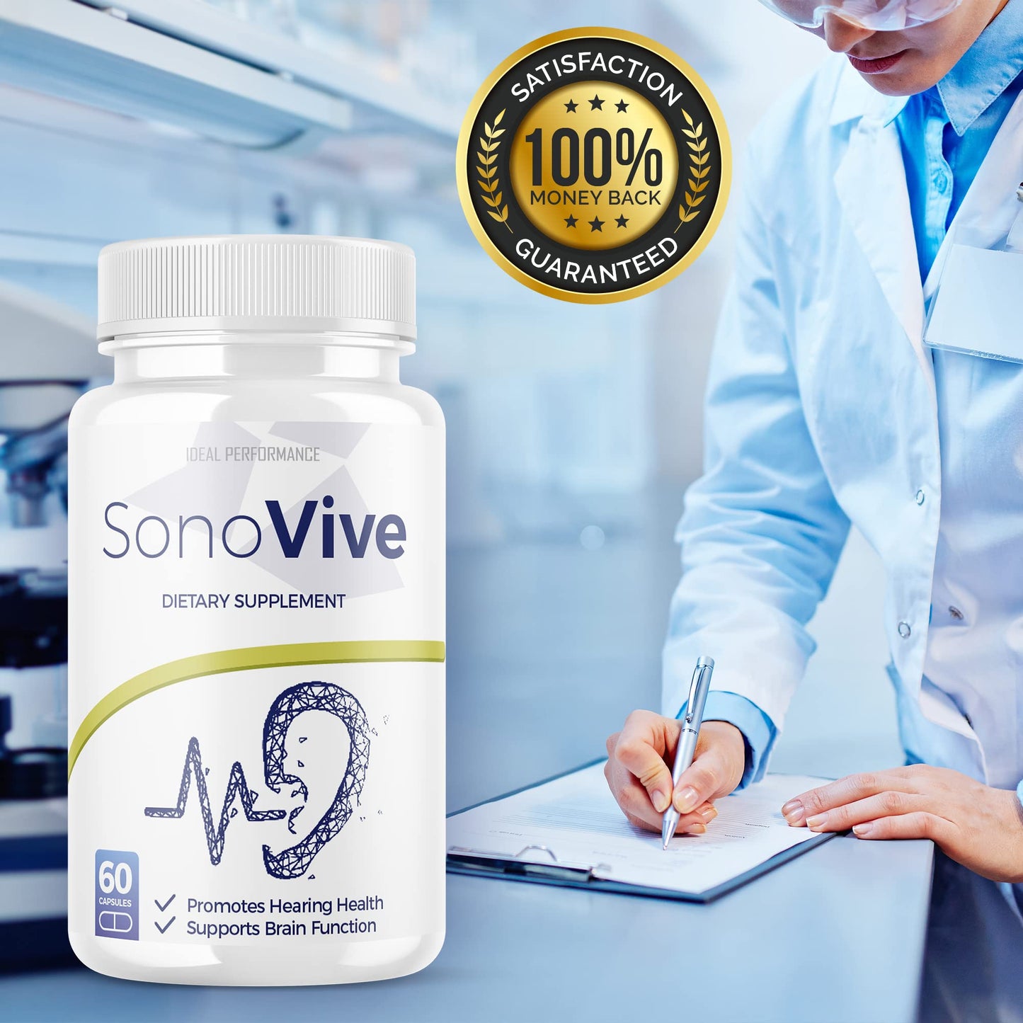 IDEAL PERFORMANCE Sonovive Hearing Capsules 120 Capsules