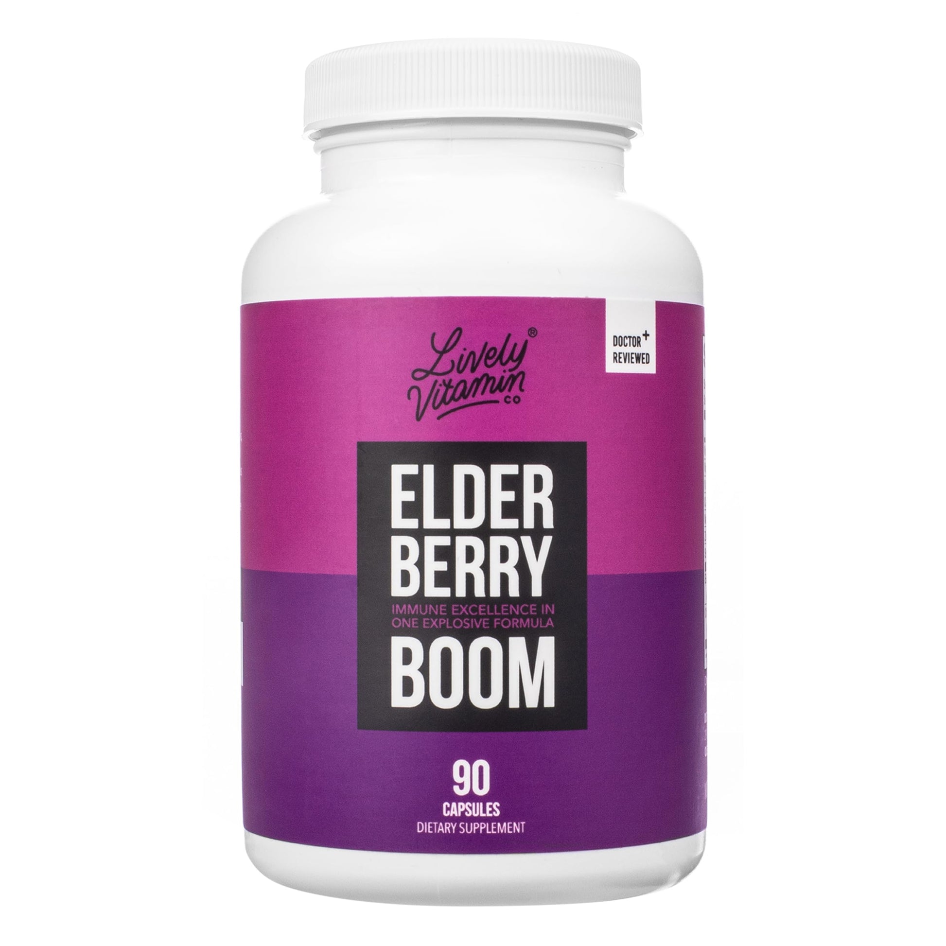 LIVELY VITAMIN CO Elderberry Boom Capsules, 90 Count