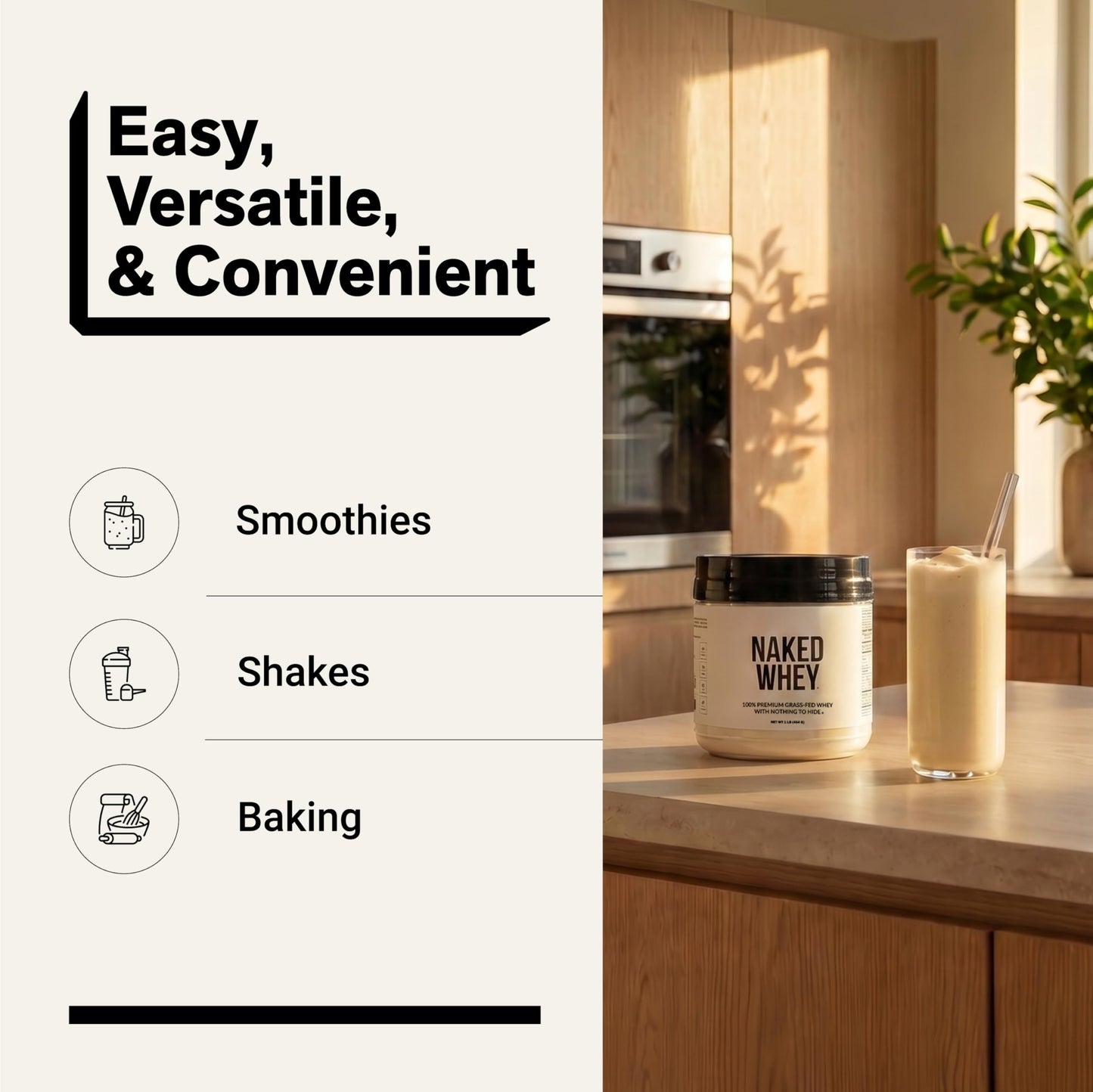 NAKED Whey Protein Powder 16 Servings
