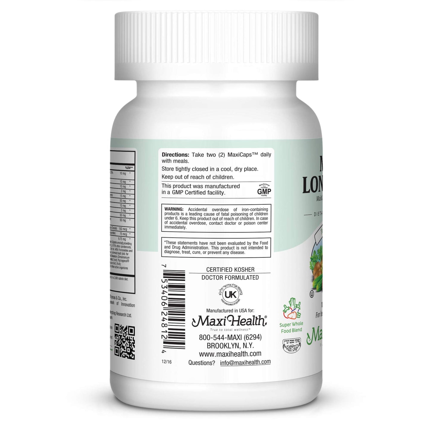 Maxi Health Multivitamin 50 Plus 60 Capsules