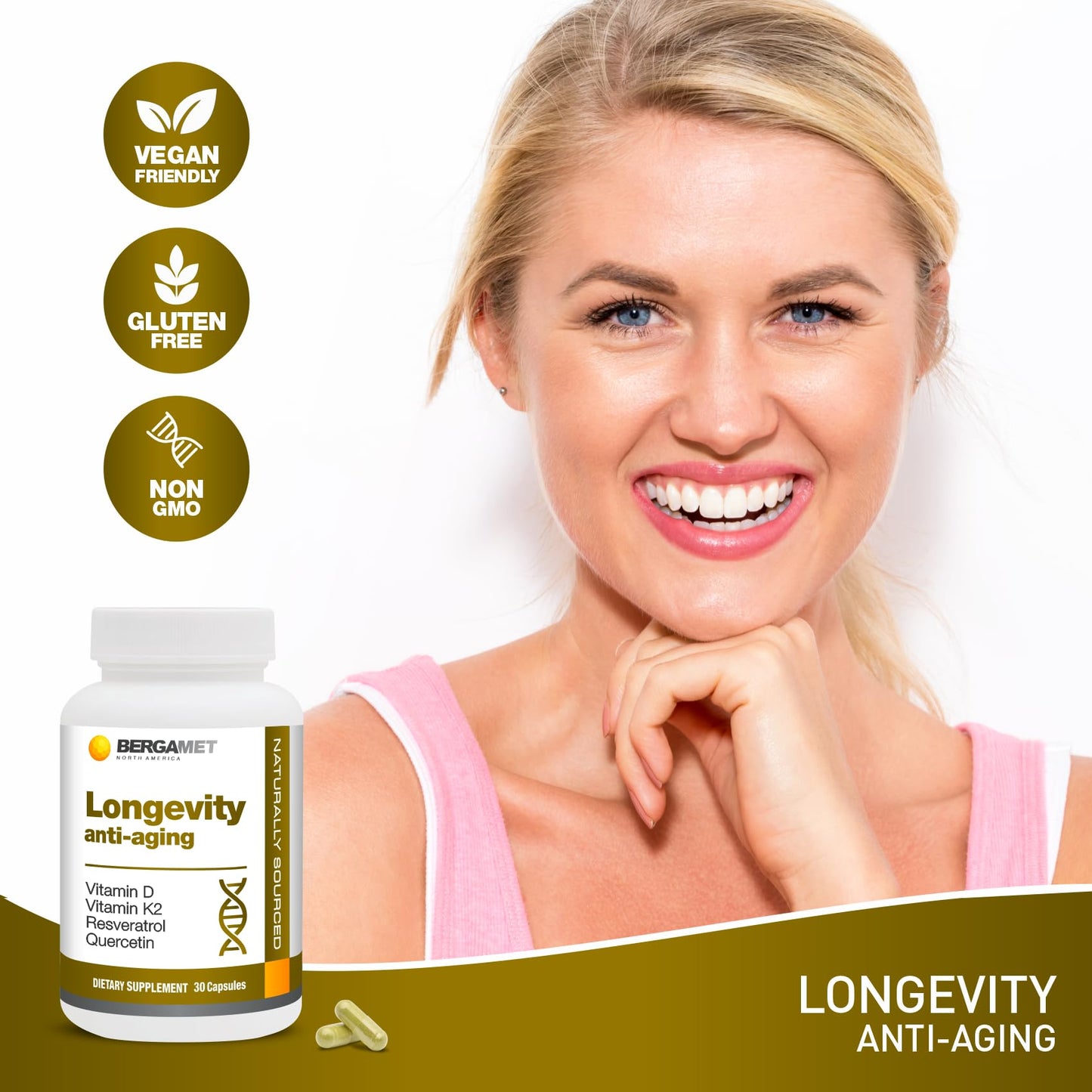 BergaMet Longevity Anti-Aging Capsule 30 Count