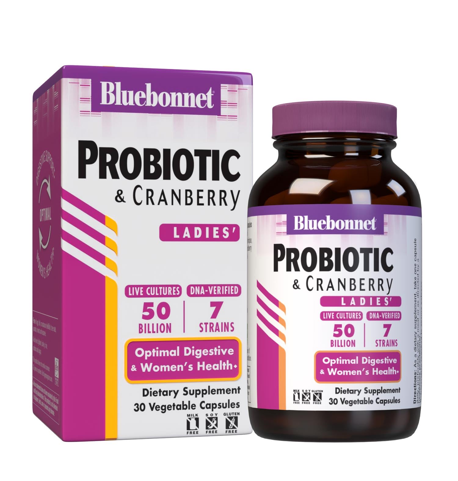 BlueBonnet Advanced Choice Ladies' Single Daily Probiotic 50 Billion Capsule, 30 Count