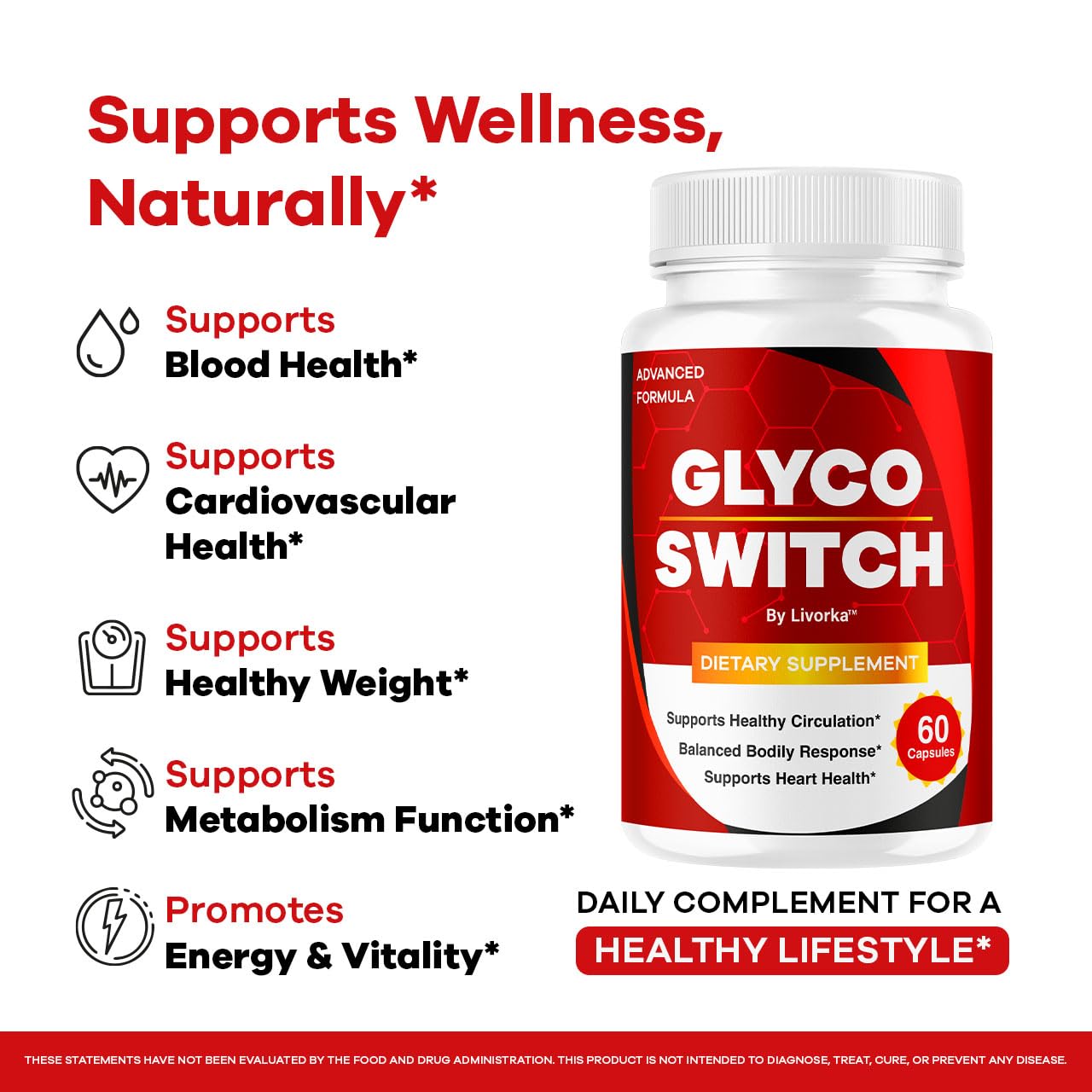 LIVORKA Glyco Switch Capsules, 180 Capsules