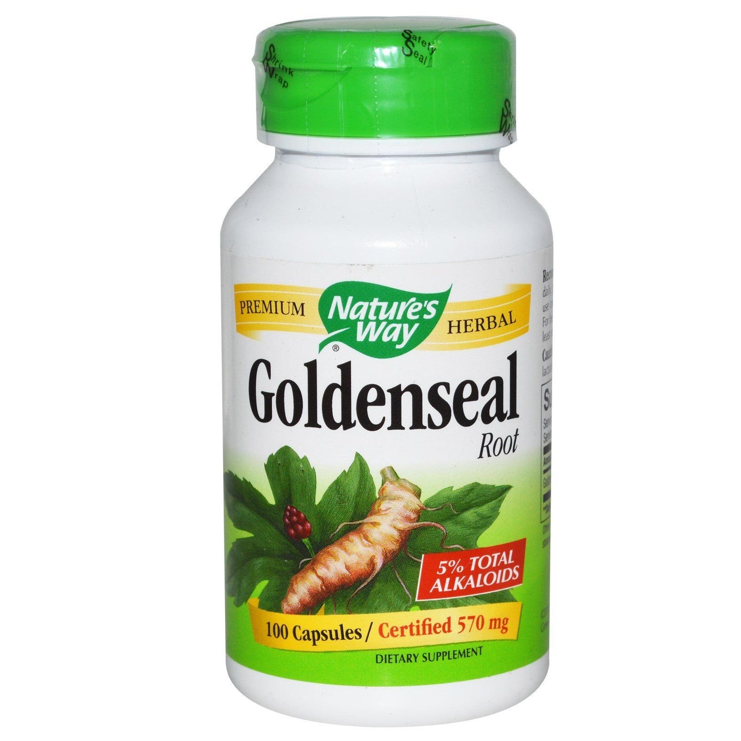 Nature's Way Goldenseal Root Capsules 300 Capsules