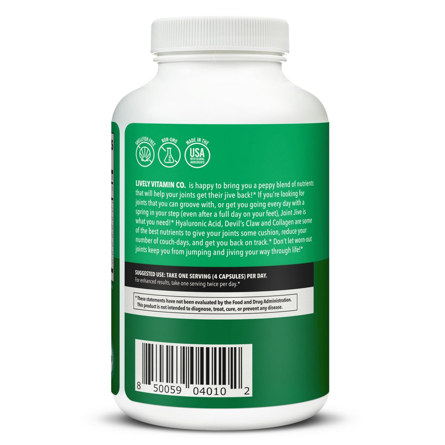 LIVELY VITAMIN CO Joint Jive Capsules 240 Count