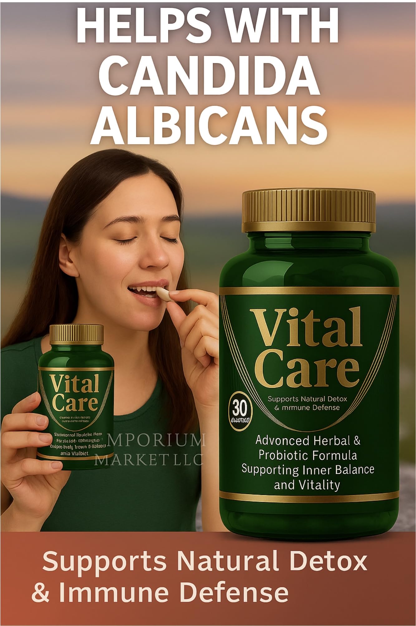 Vitacare Vital Care Advanced Herbal & Probiotic Supplement Capsules 30