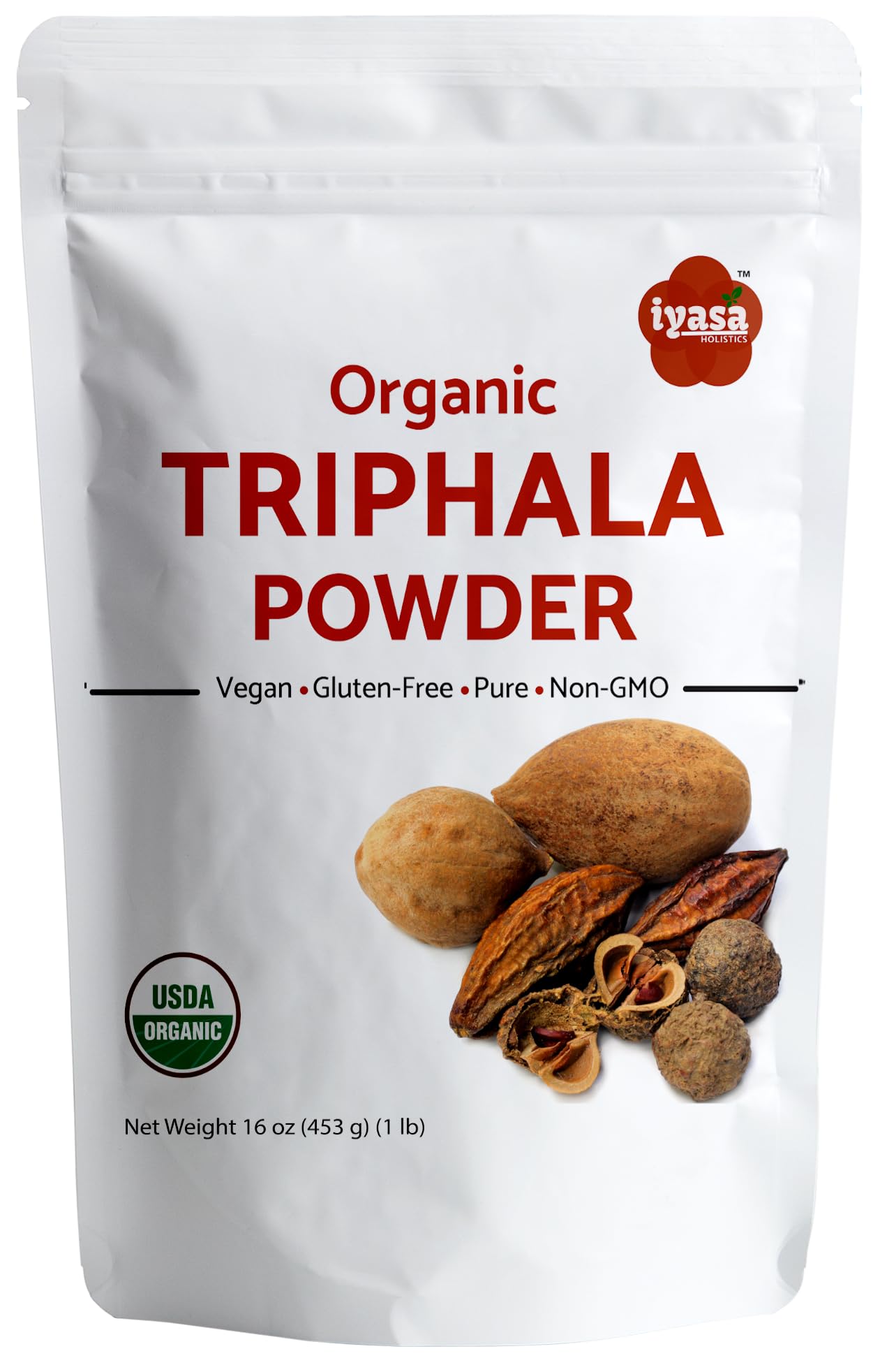 Iyasa Holistics Organic Triphala Powder 16 Ounce