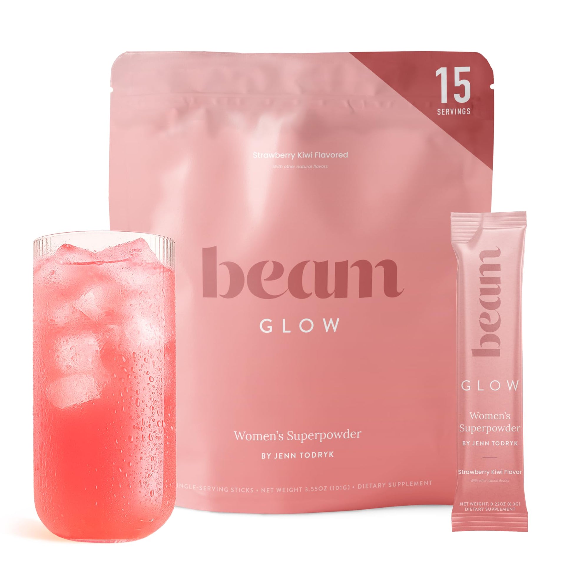 BEAM Glow Hormone Support & Cortisol Supplement for Women Powder 3.2