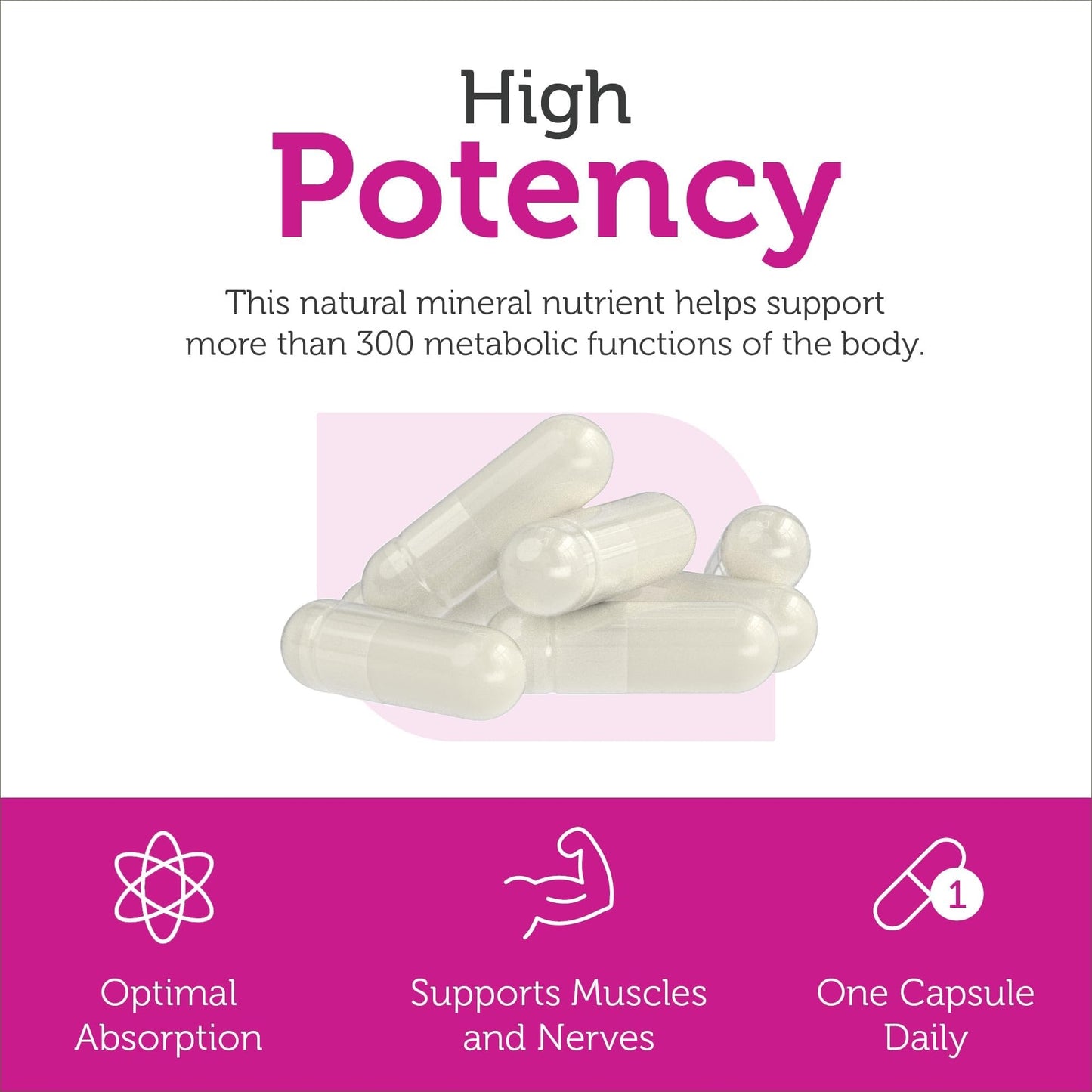 Zahler Magnesium Citrate Capsules 200 mg, 120 Count