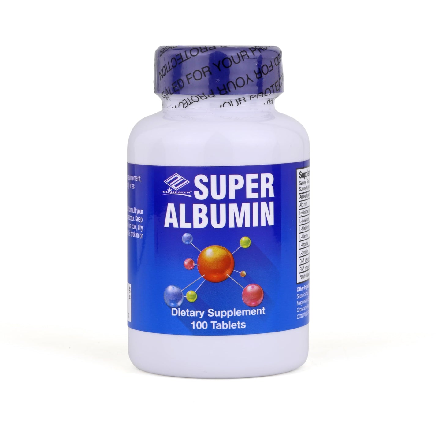 NCB NCB TECHNOLOGY Super Albumin – Hydrolyzed Protein & Amino Acids Supplement Tablets, 100 Count