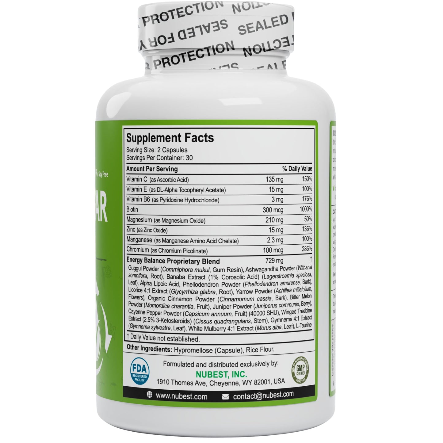 NuBest Blood Sugar Premium Formula Capsule, 240 Capsules