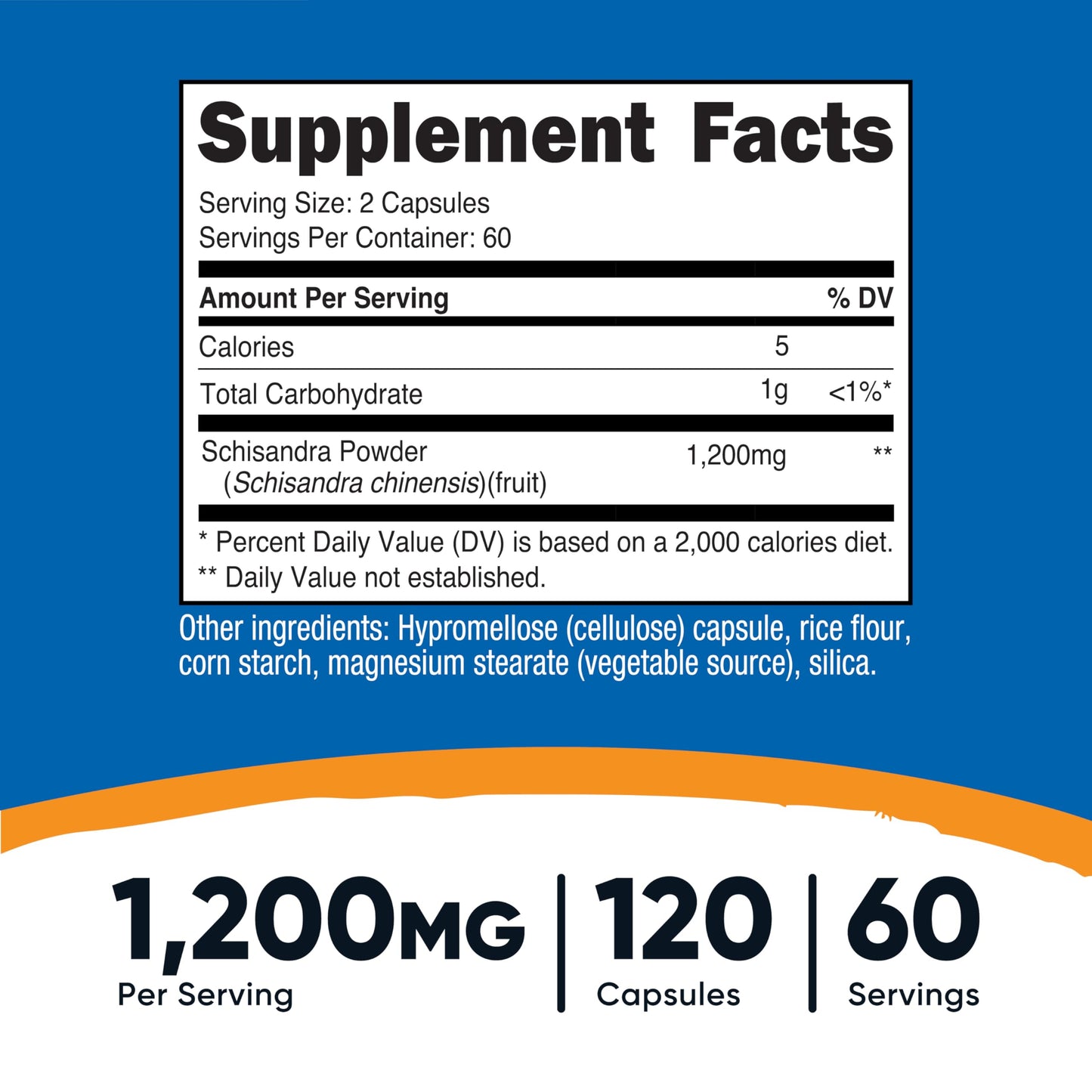 Nutricost Schisandra Berry Fruit Extract 120 Capsules