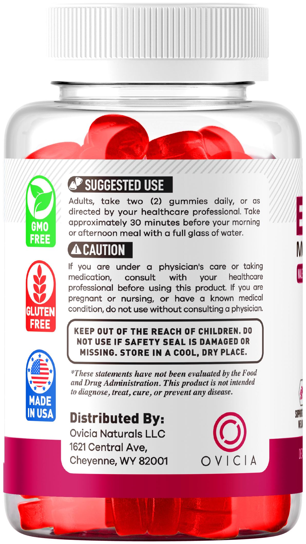 OVICIA Eremax Gummies 180 Gummies