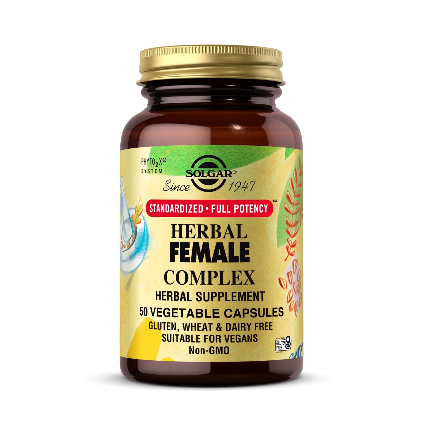 Solgar SFP Herbal Female Complex Capsules, 50 Count