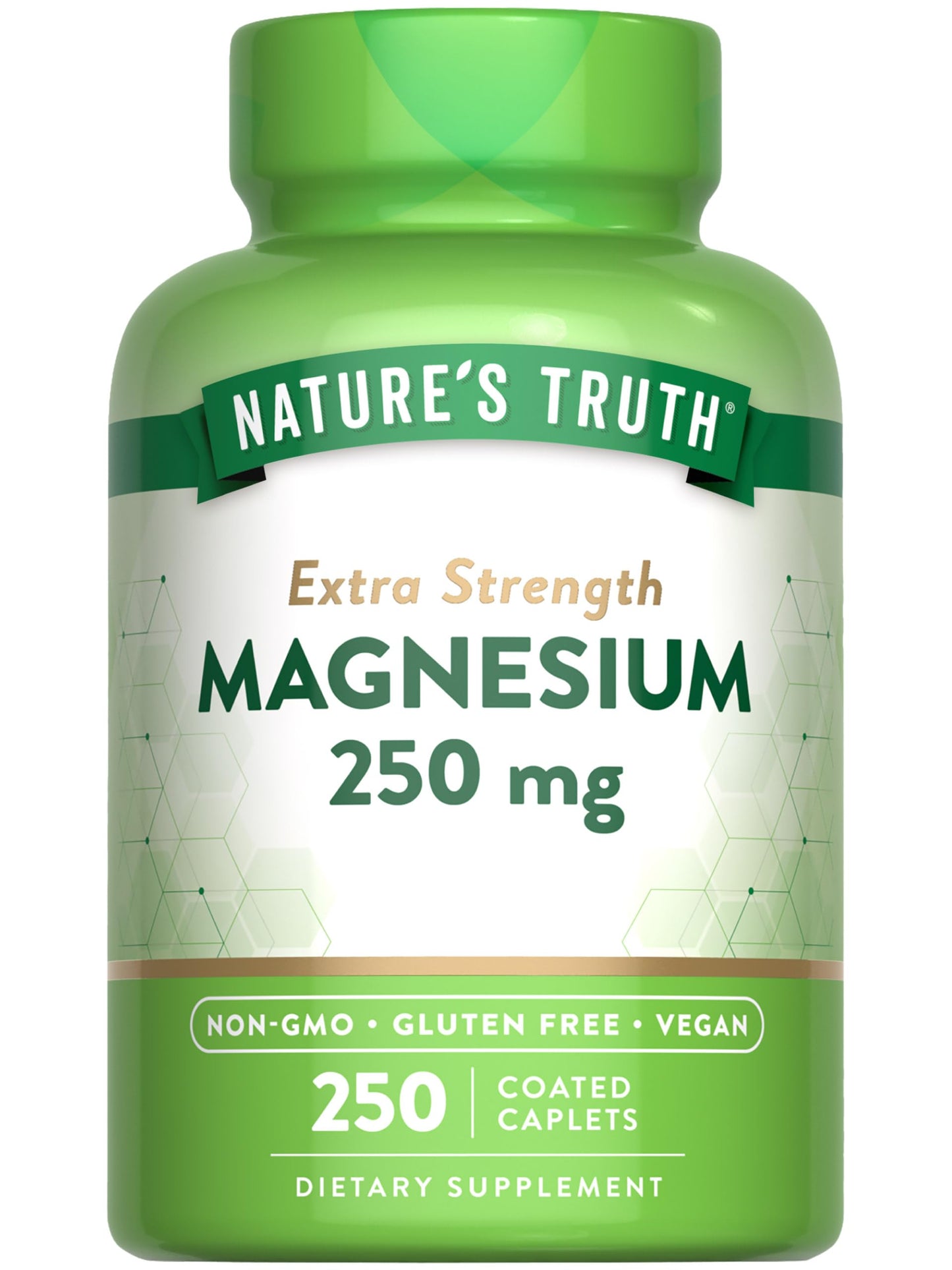Nature's Truth Magnesium Caplets 250 mg 250 Count