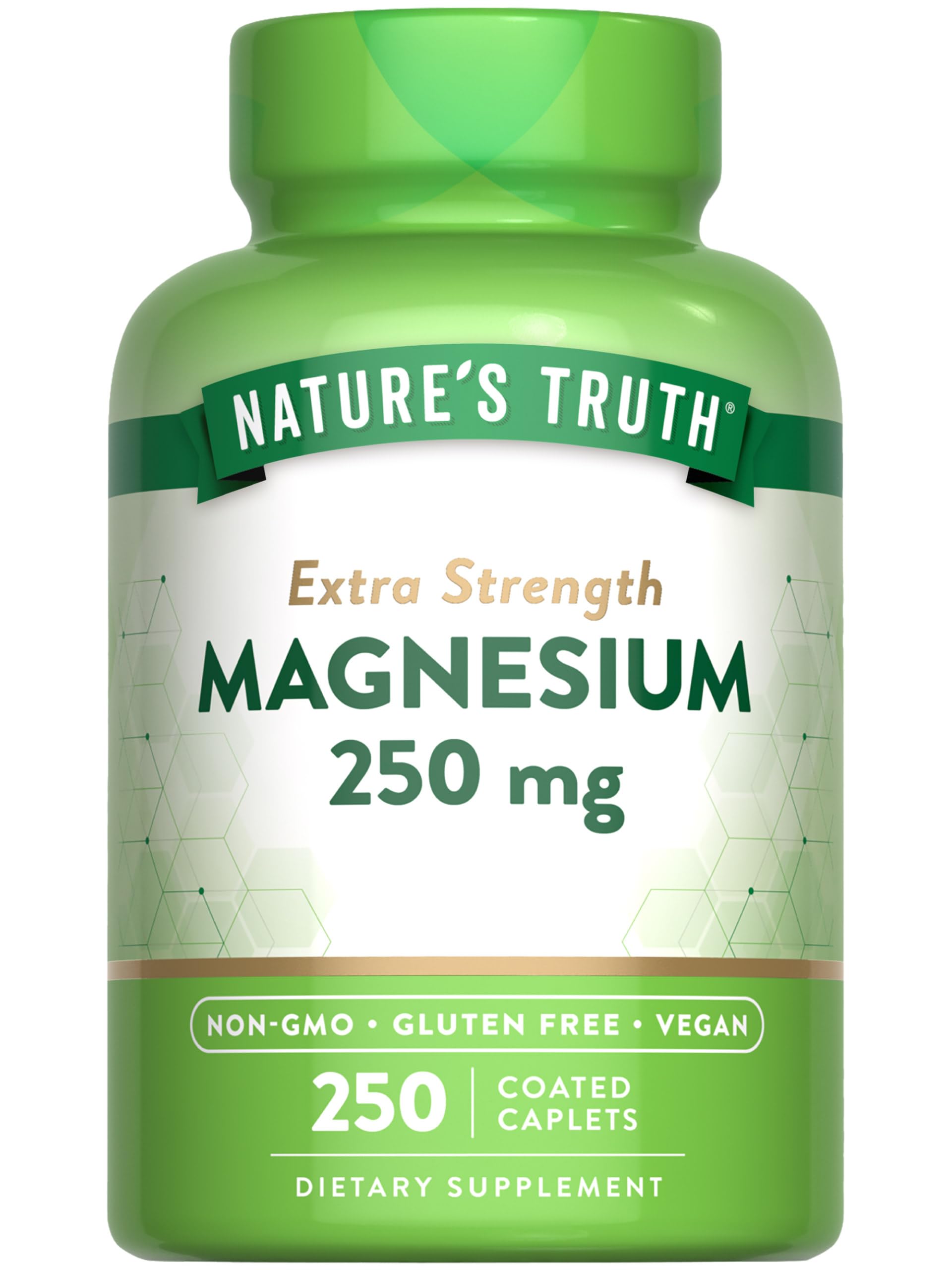 Nature's Truth Magnesium Caplets 250 mg 250 Count