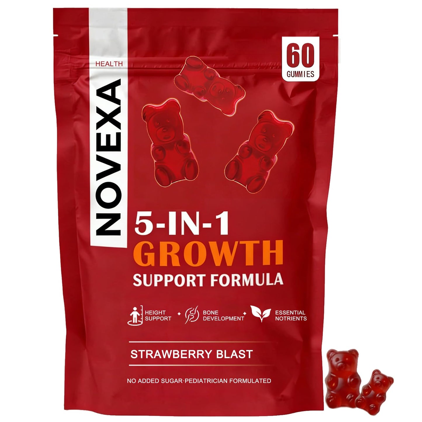 Heniqut Novexa Growth Gummies 60 Gummies