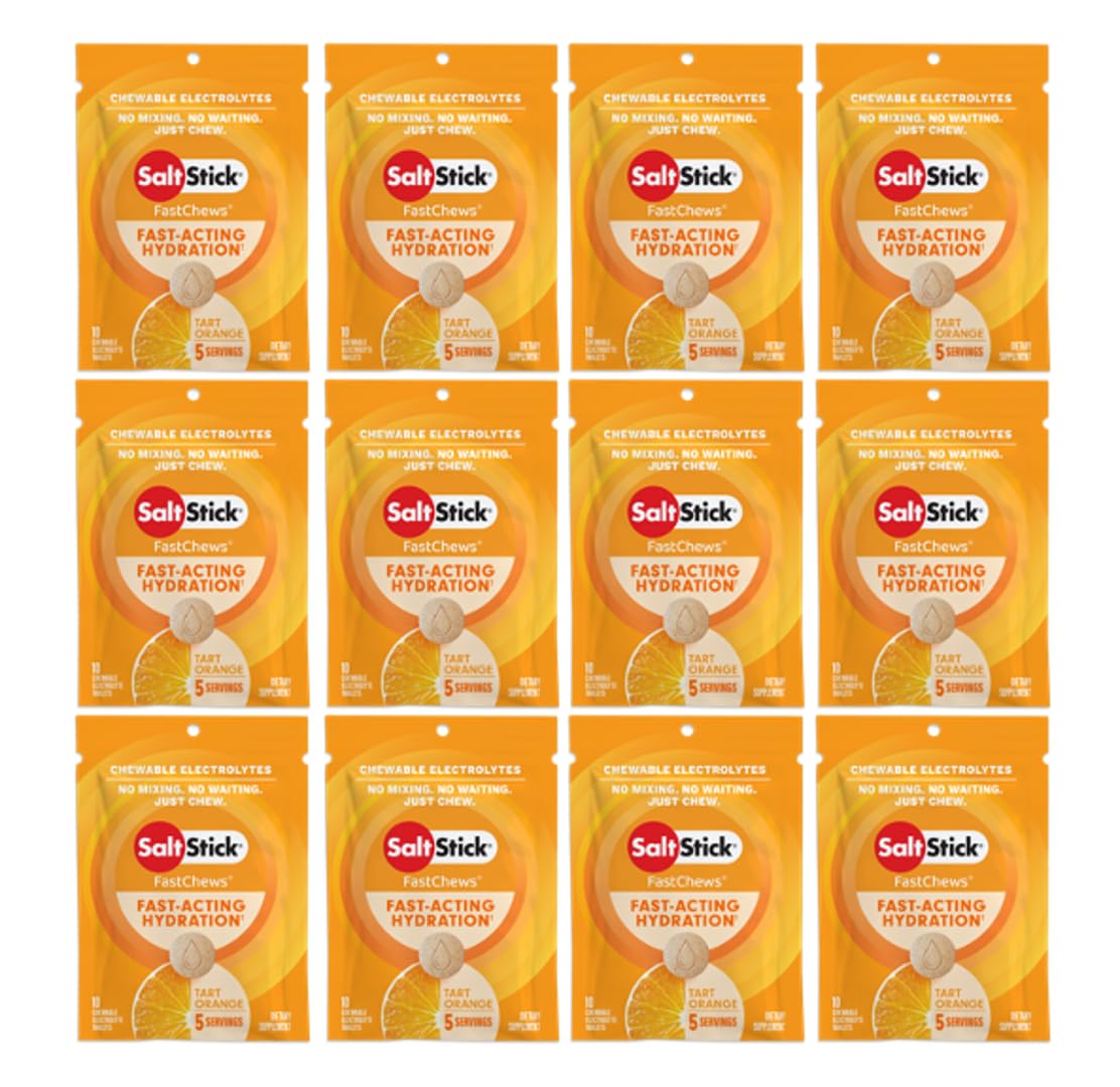SaltStick Electrolyte FastChews Chewable Electrolyte Tablets, 120 Count