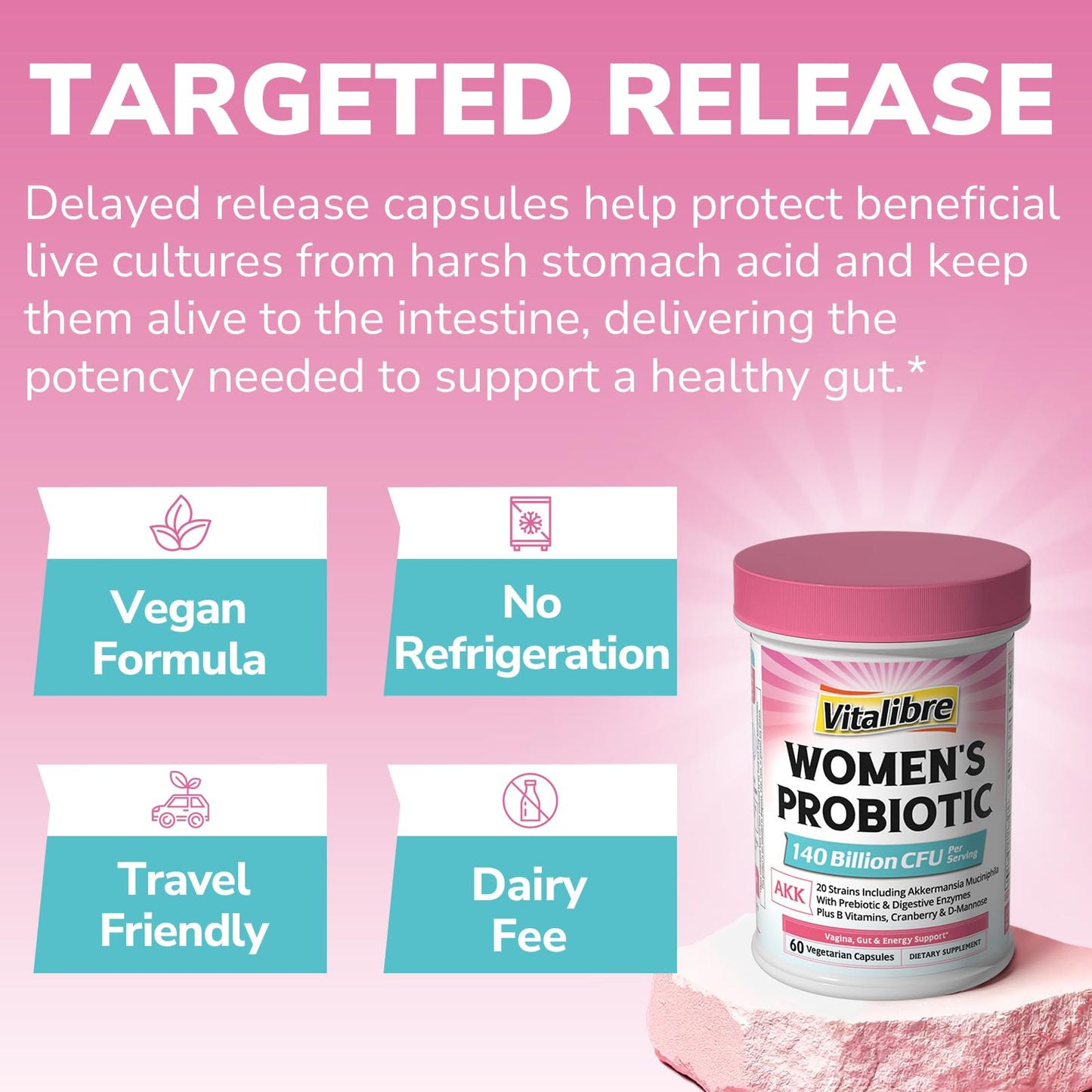 Vitalibre Women's Probiotic Plus Capsule 60 Capsules