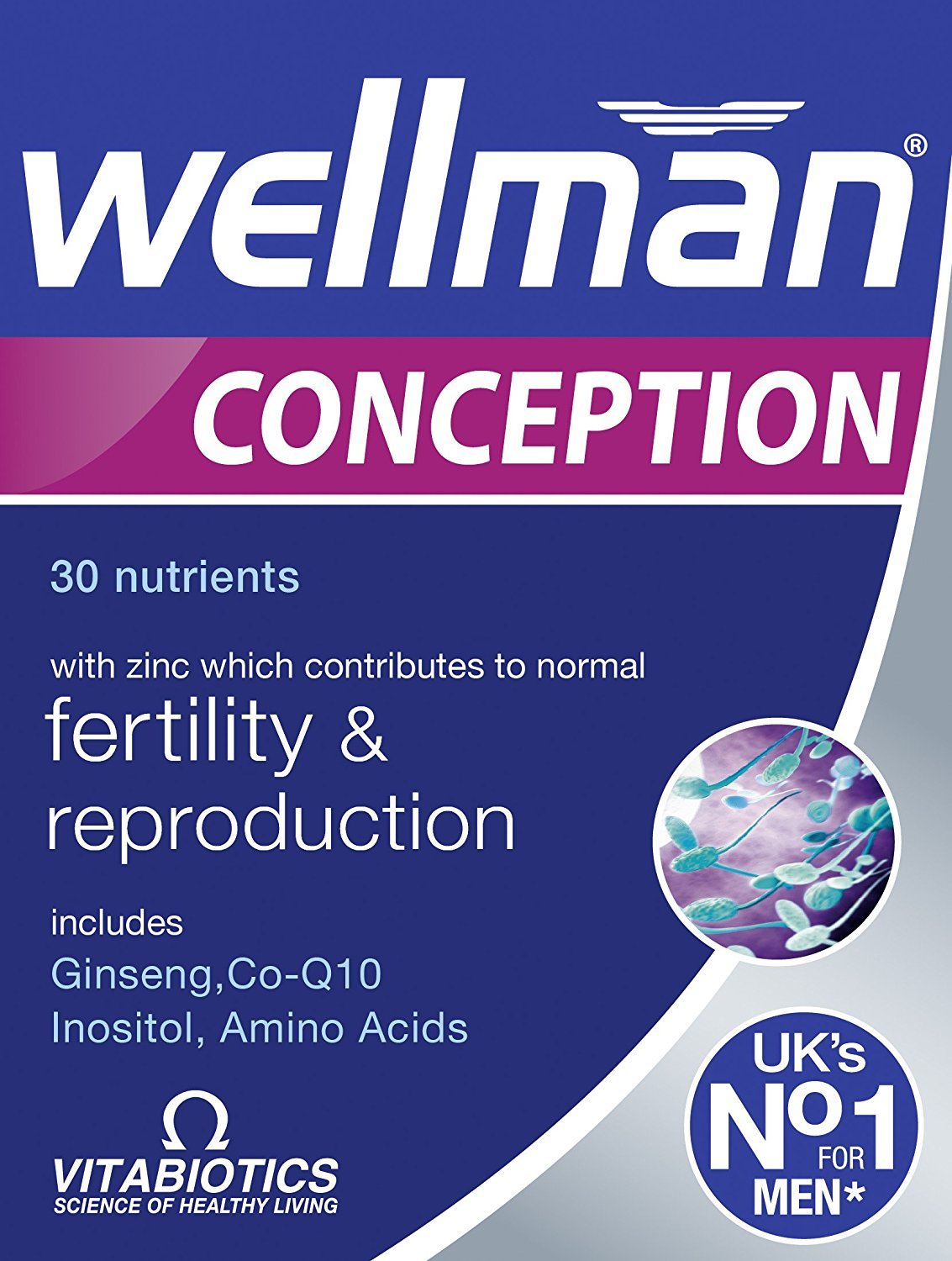 Vitabiotics Wellman Conception Tablets, 30 Count