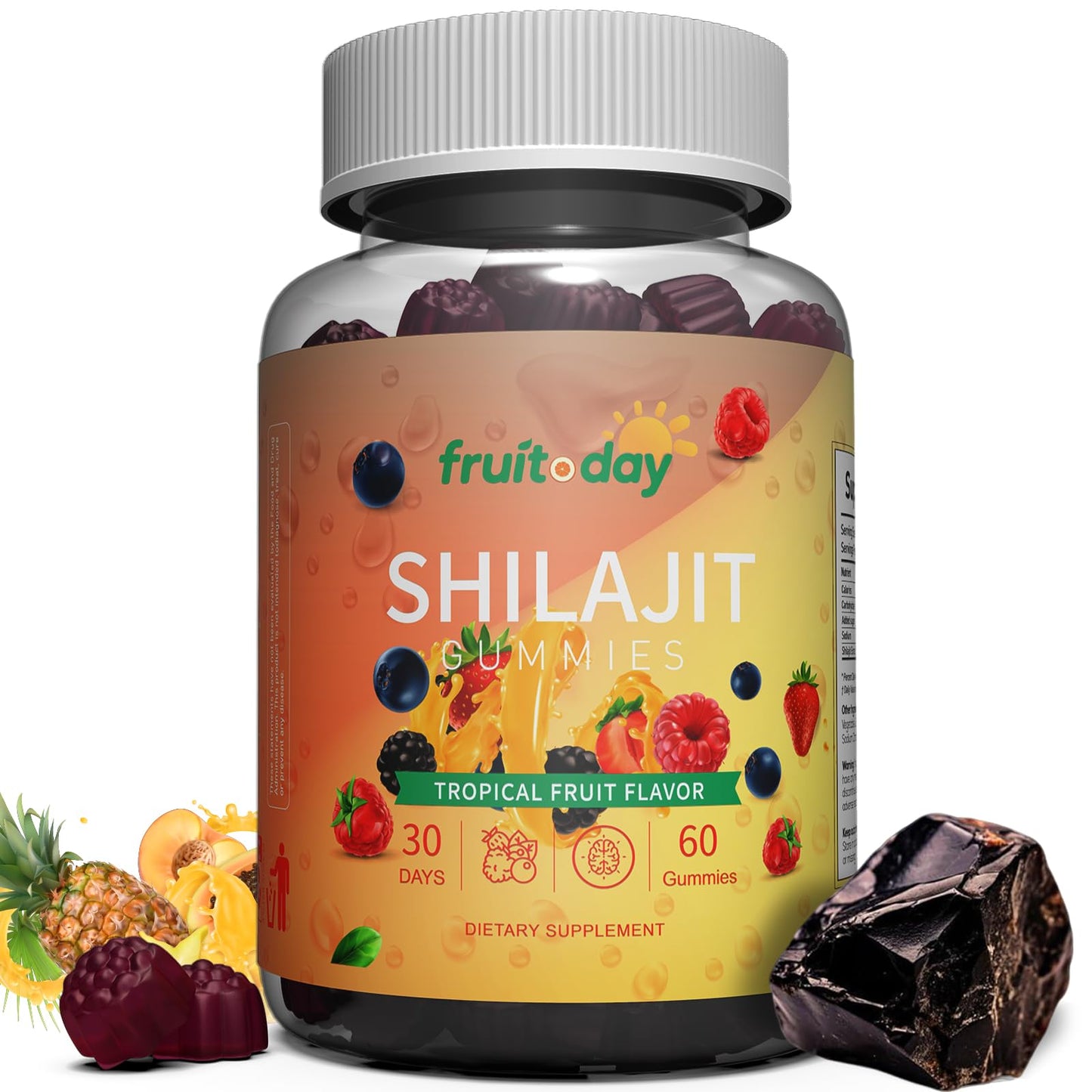 Fruitoday Himalayan Shilajit Gummies, 1 Count