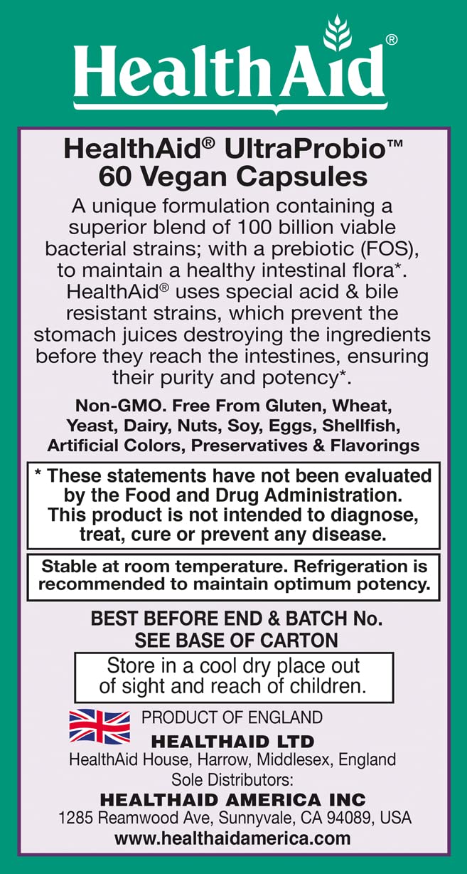 HealthAid UltraProbio 60 Capsules