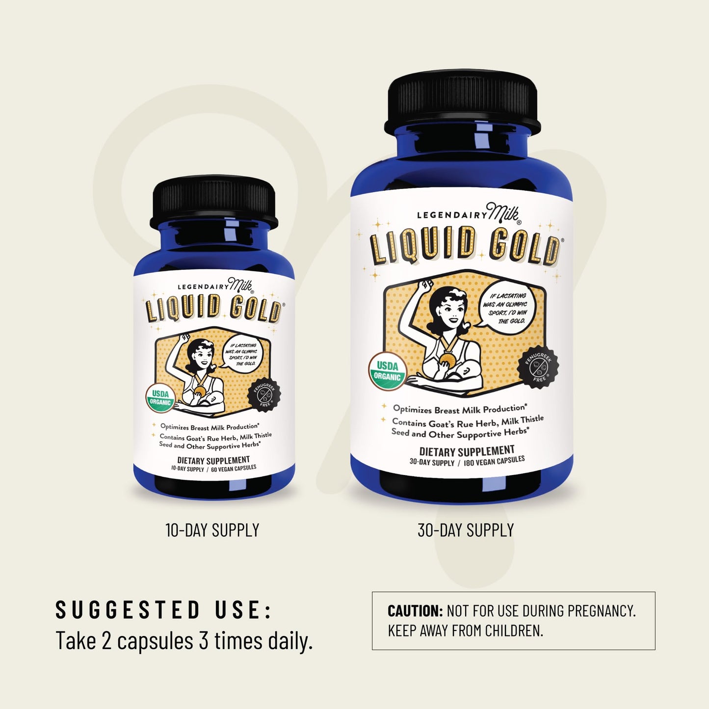 Legendairy Milk Liquid Gold Lactation Support Capsules 60 Count