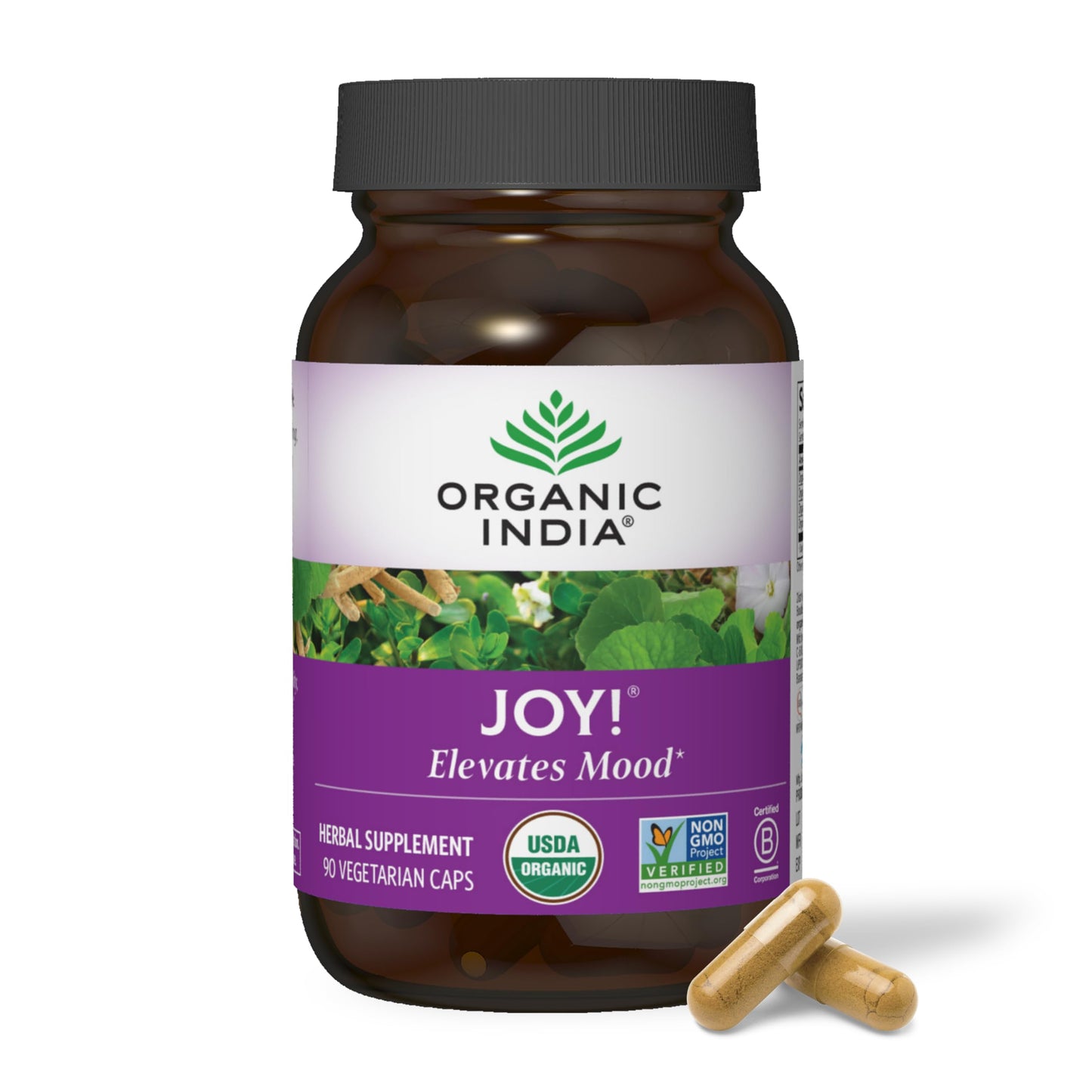ORGANIC INDIA Joy Herbal Supplement 90 Capsules