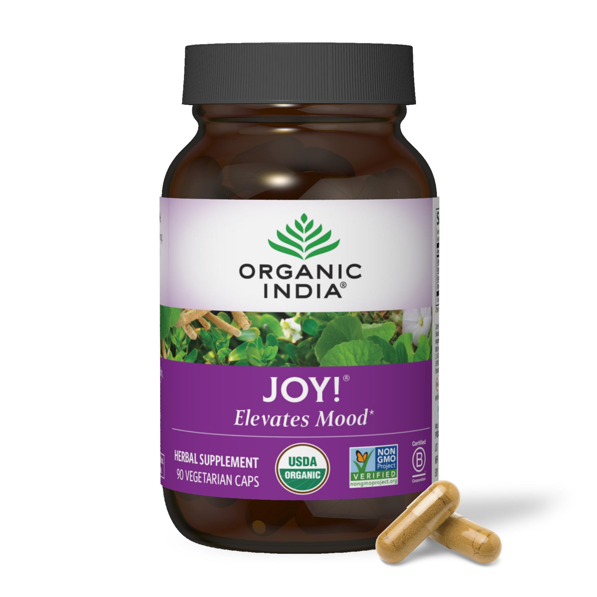 ORGANIC INDIA Joy Herbal Supplement 90 Capsules