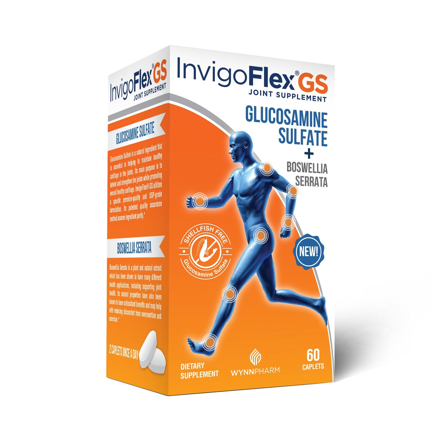 INVIGOFLEX Glucosamine Sulfate Caplets 60 Count