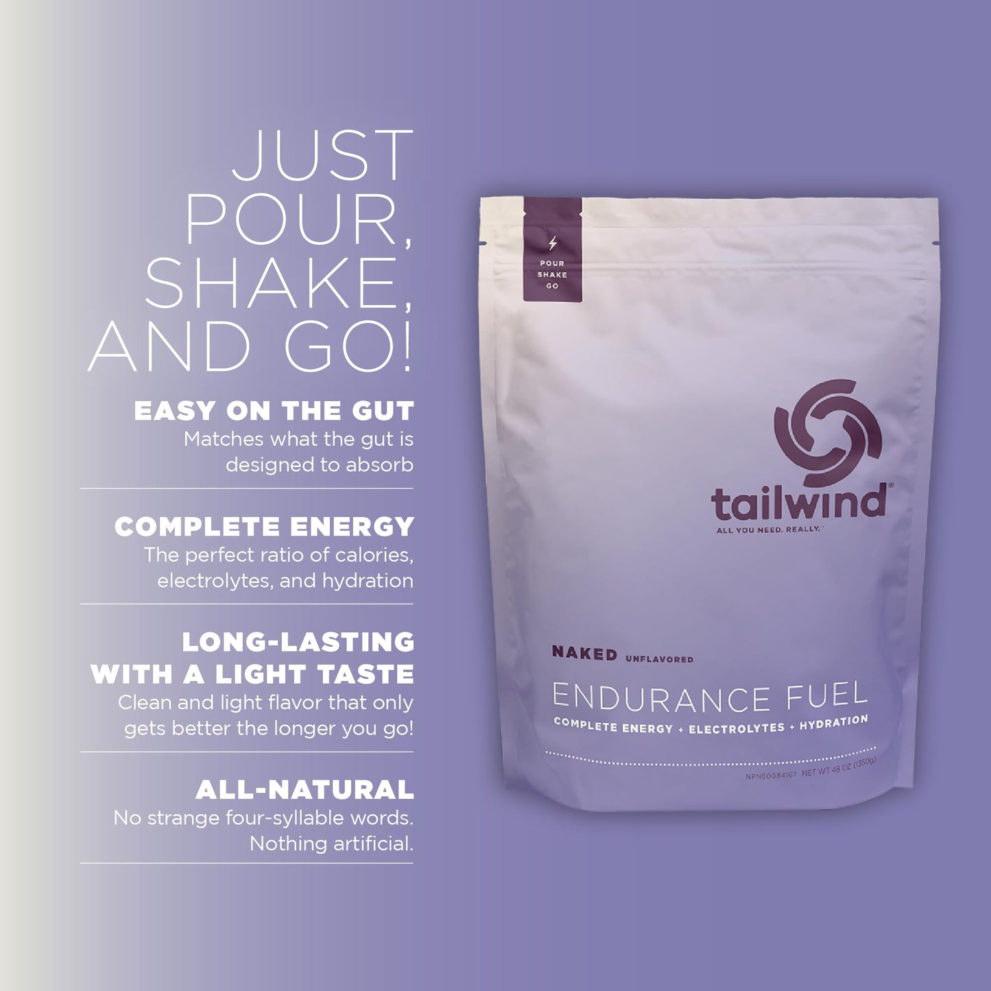 Tailwind Nutrition Endurance Fuel Powder 30 Servings