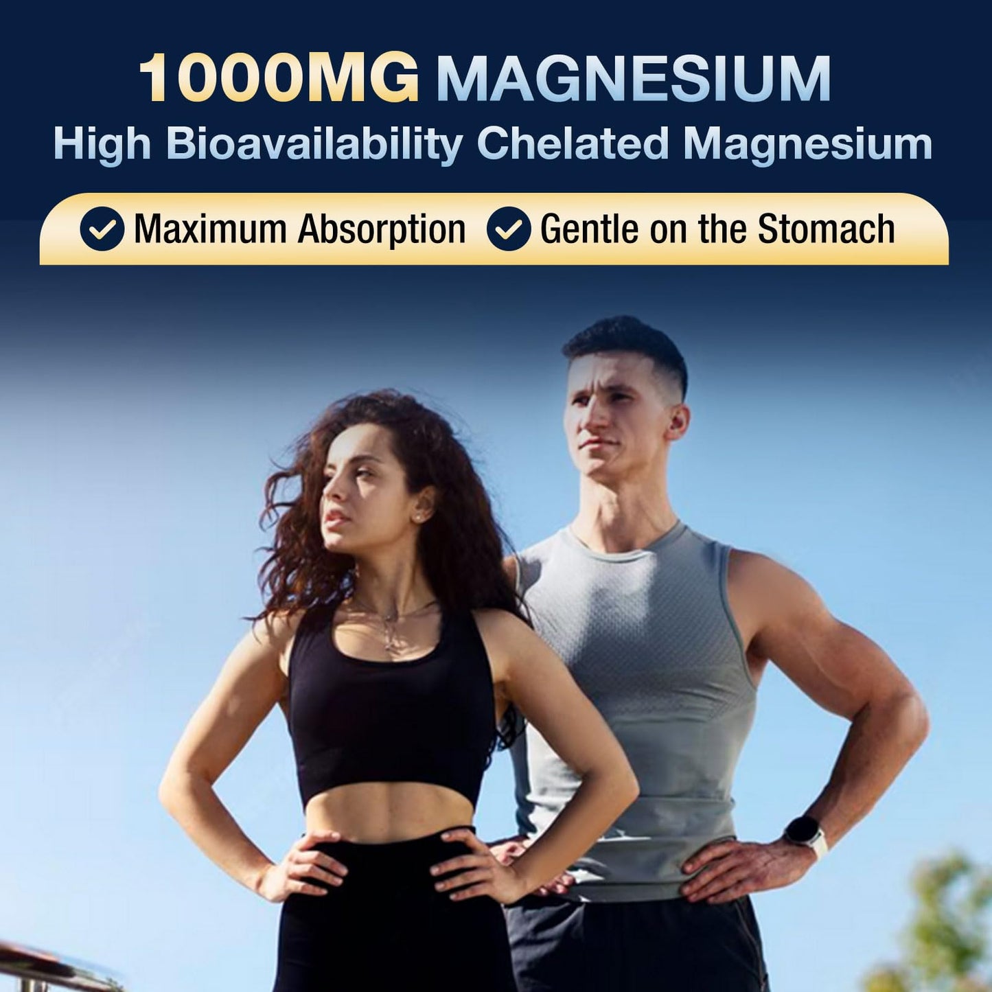 NATURE TARGET Magnesium Glycinate 1000mg Capsule 120 Count