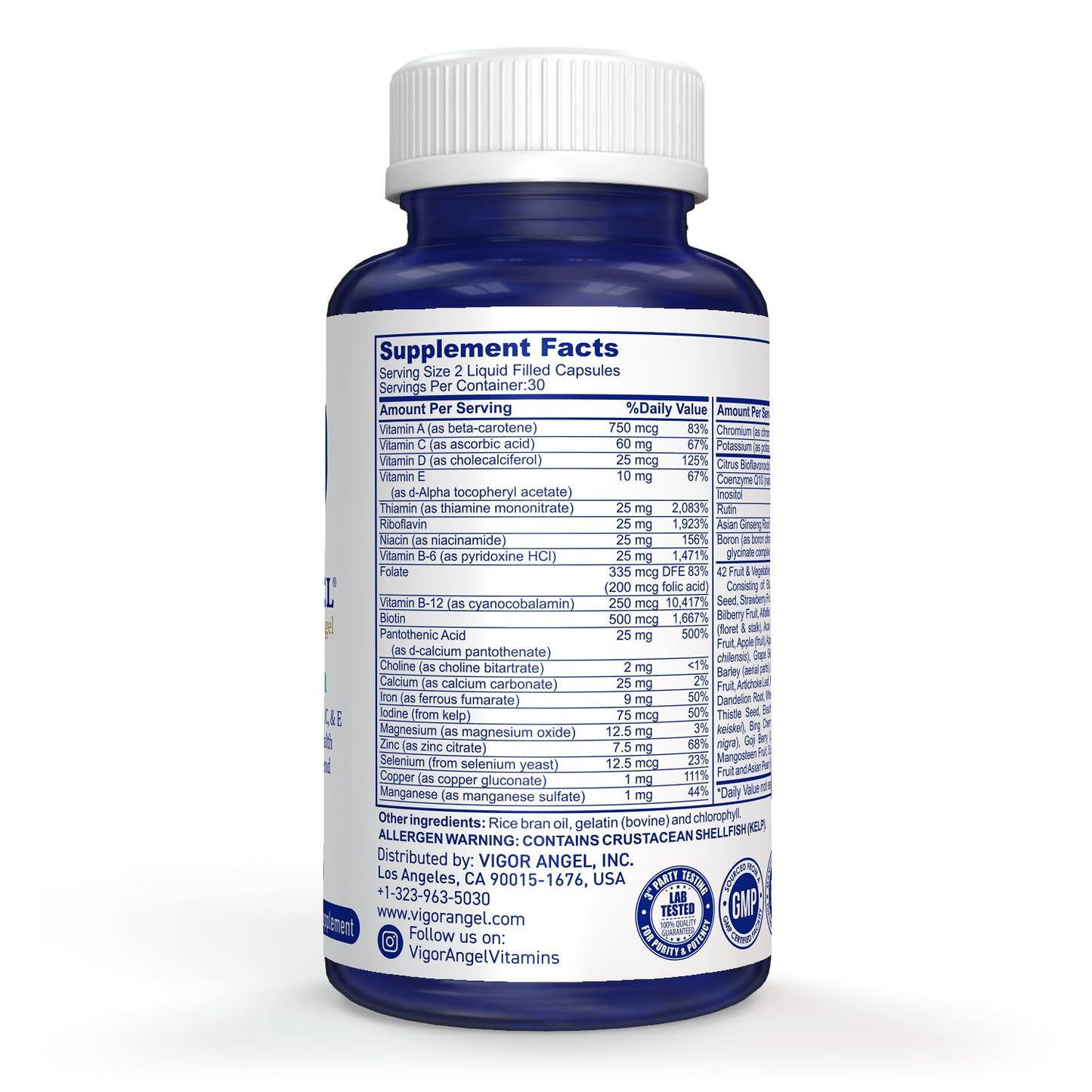VIGOR ANGEL Multivitamin 60 Capsules