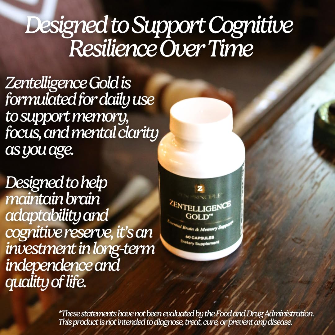 Zen Principle Zentelligence Gold Brain Supplement Capsule 60 Count