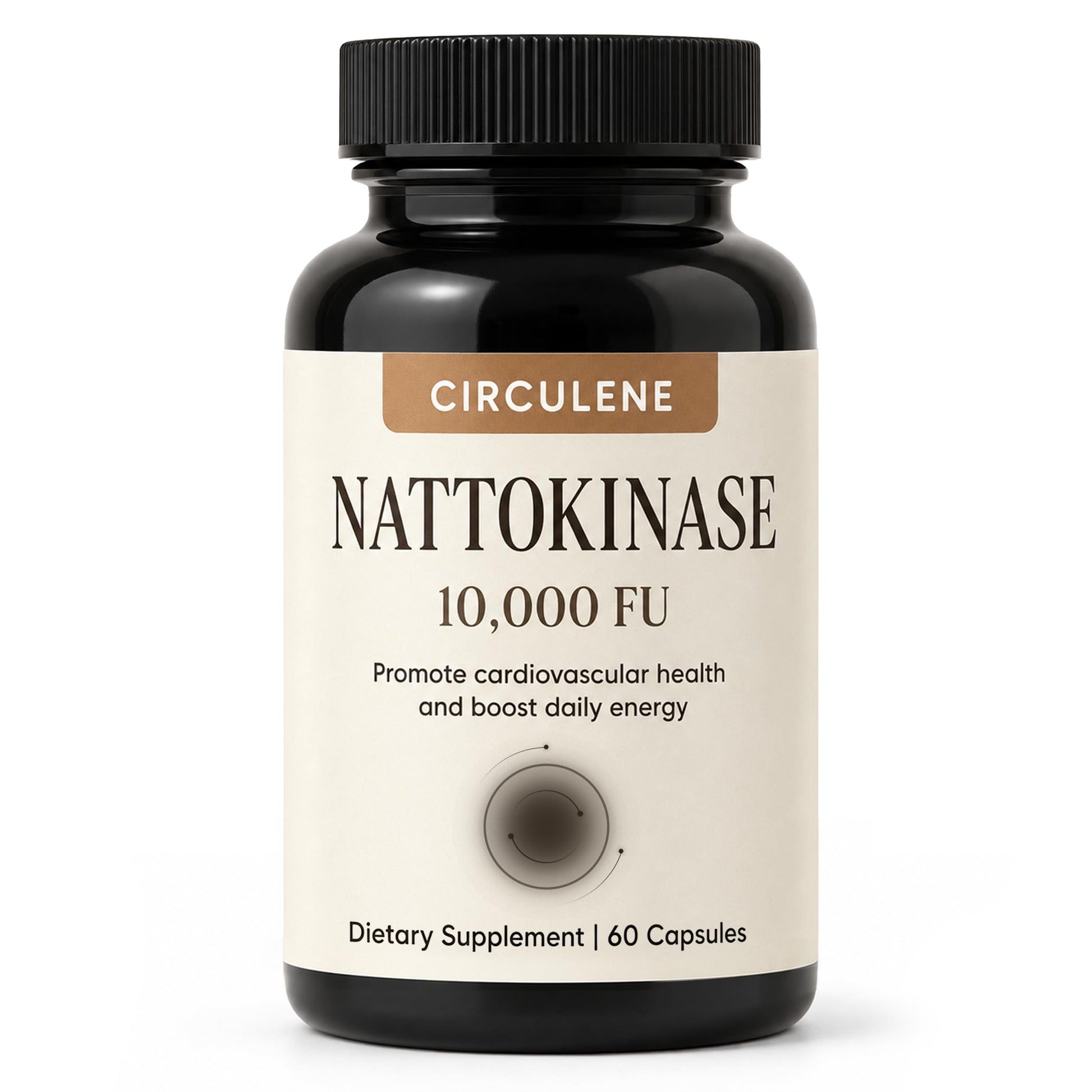 INDITROPIC Circulene Nattokinase 10000 FU, Nattokinase Supplement, 60 Capsules