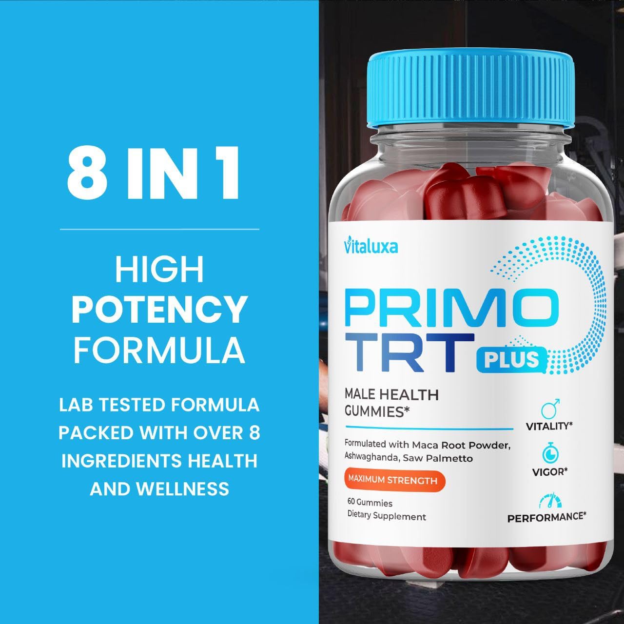 Vitaluxa Primo TRT Gummies 60 Gummies