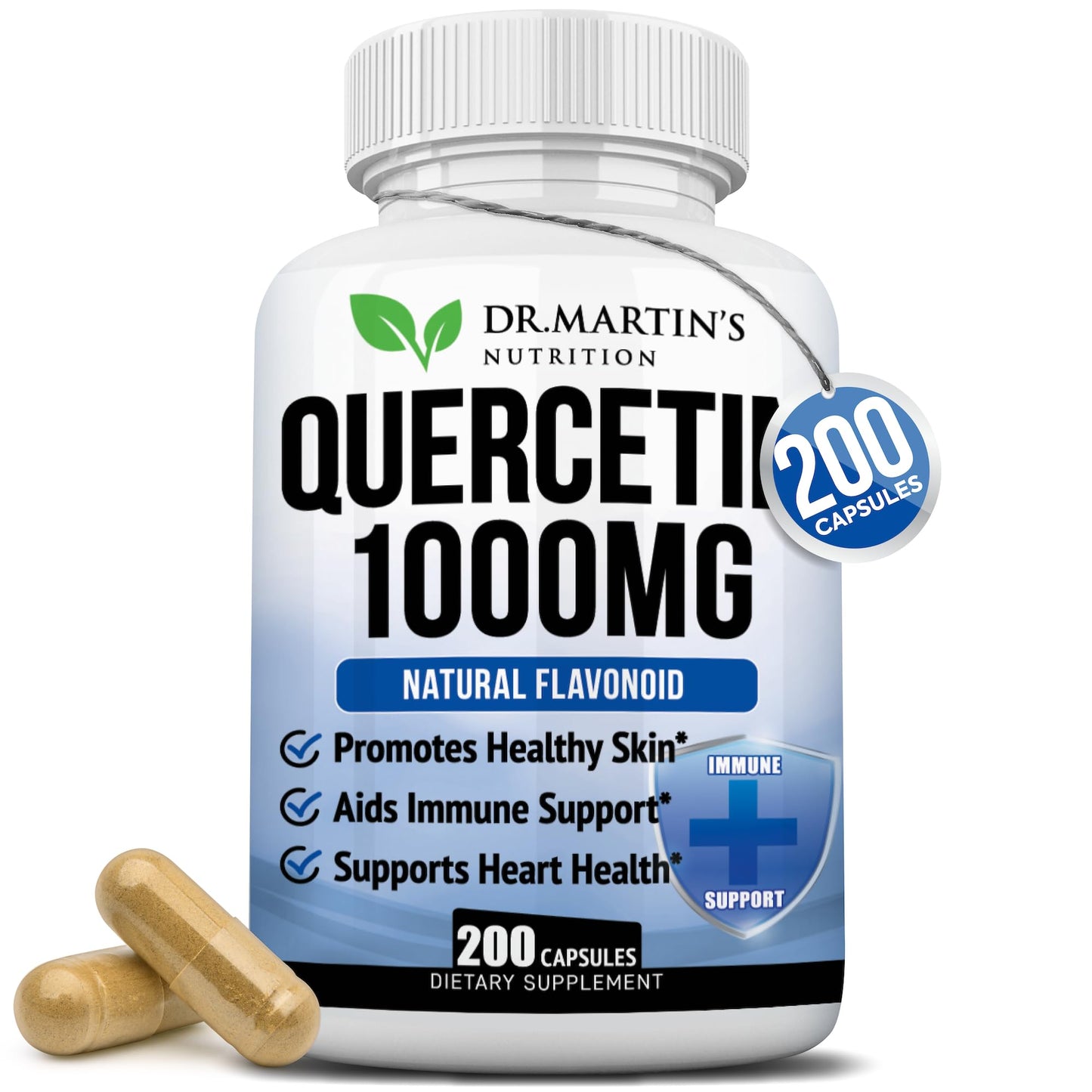 DR. MARTIN'S NUTRITION Quercetin 1000mg Capsules, 200 Count