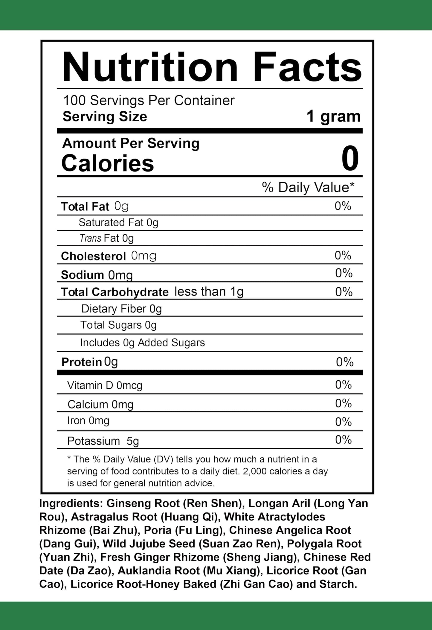 Health Herbal GUI Pi Tang/Ginseng & Longan Decoction Granule Powder, 3.53 Ounce