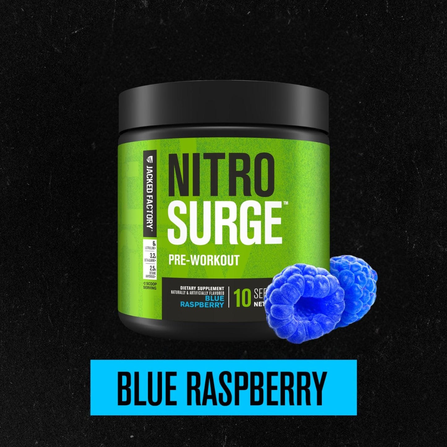 Jacked Factory NITROSURGE Pre Workout Supplement Powder 3.07 10 Servings