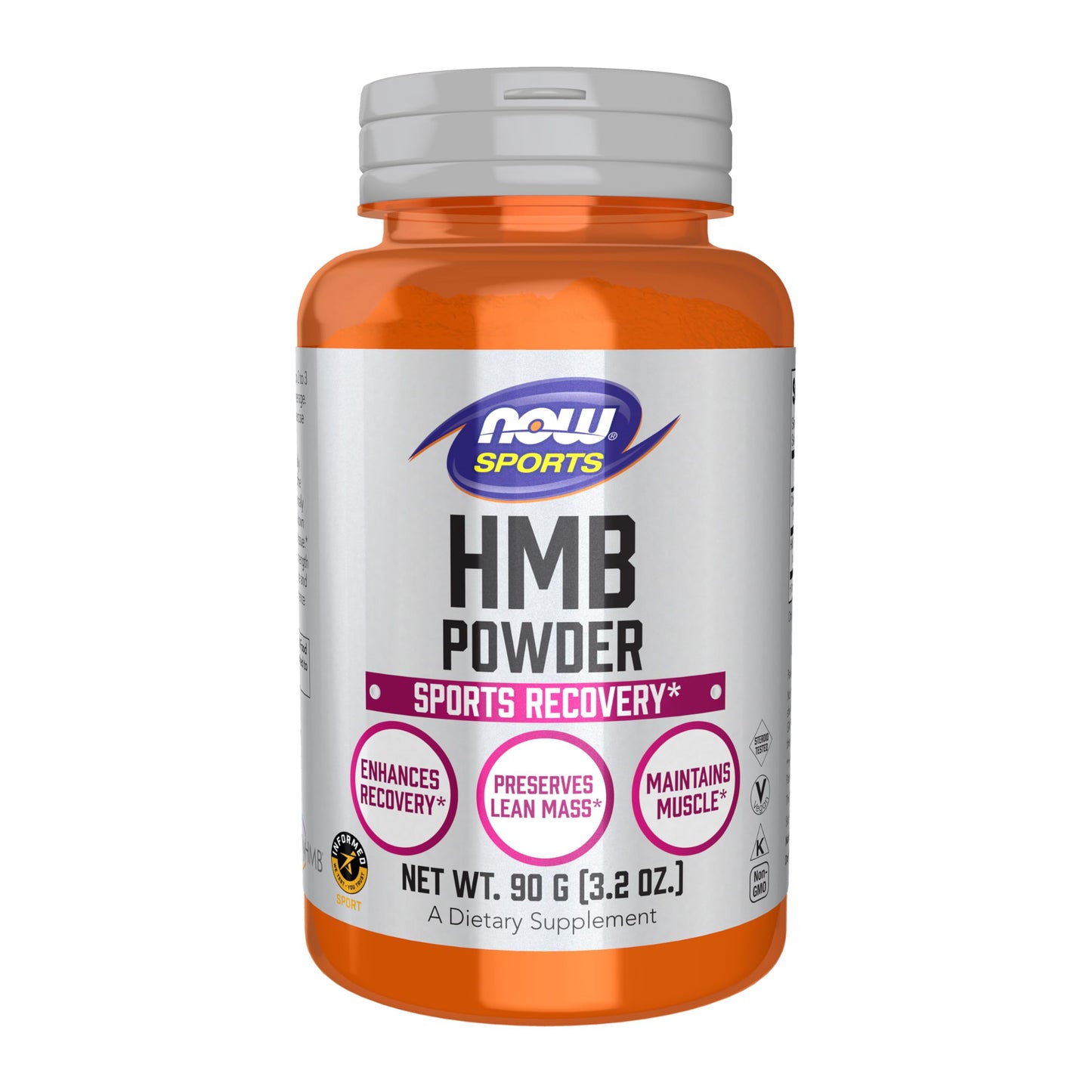 NOW Foods HMB (β-Hydroxy β-Methylbutyrate) Powder, 3.2 Ounce