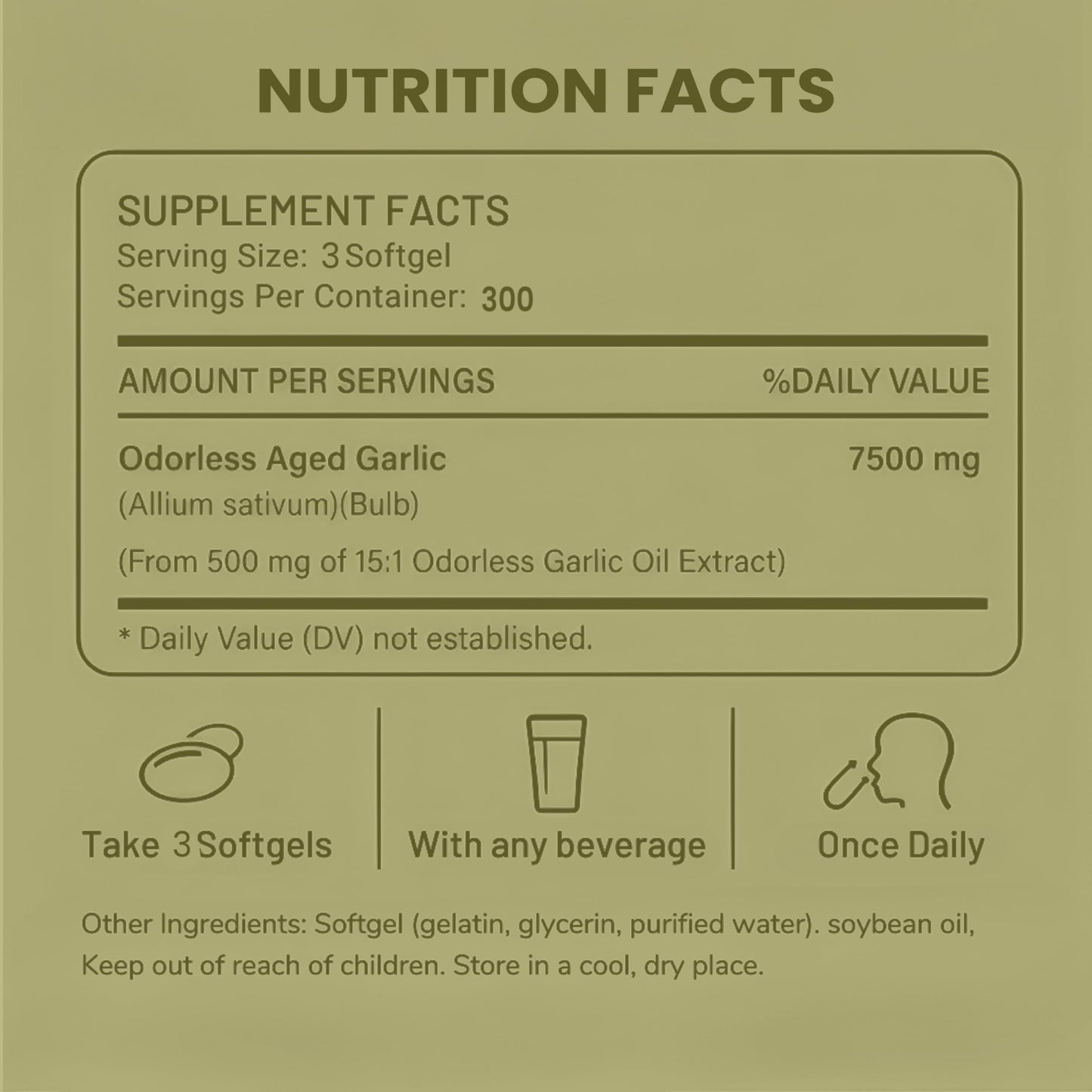 AUCIER Kavero Aged Garlic Extract Softgel 300