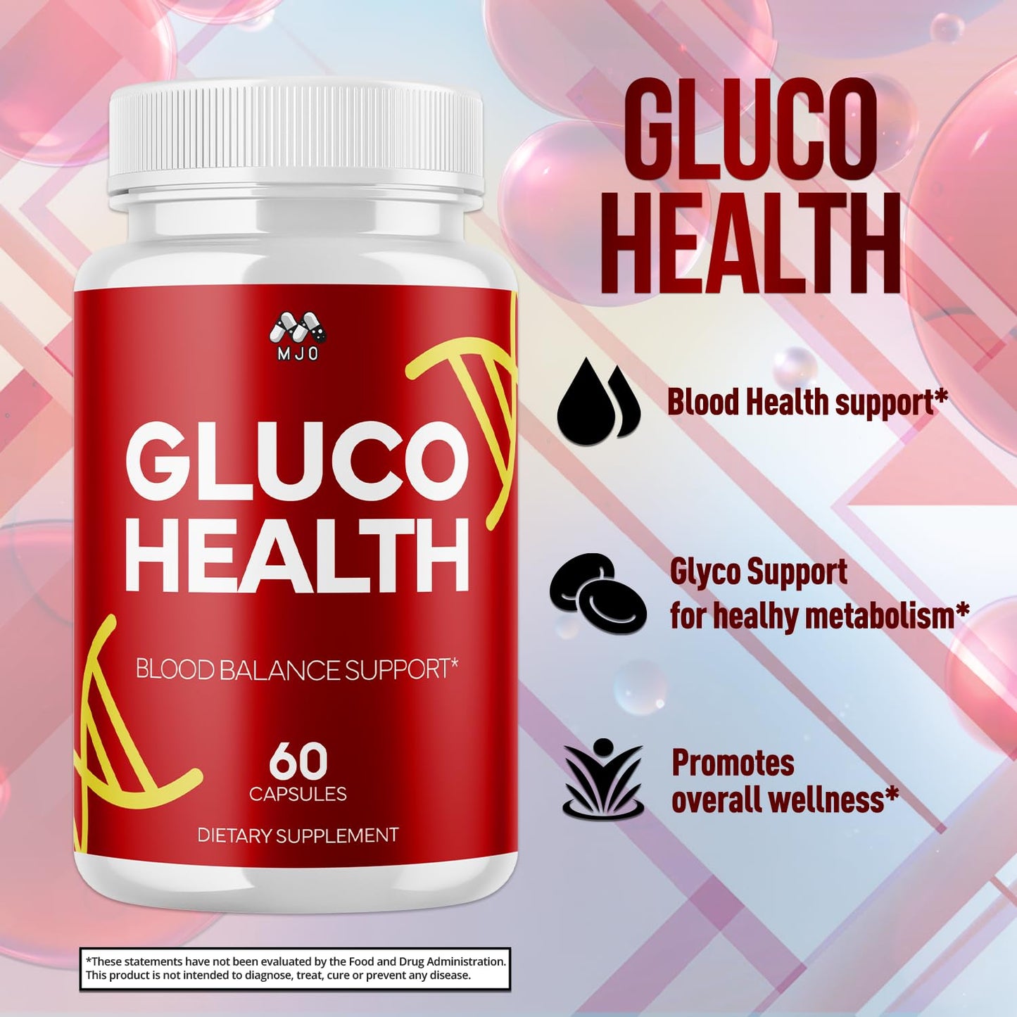 MJO Gluco Health Capsules 60 Capsules
