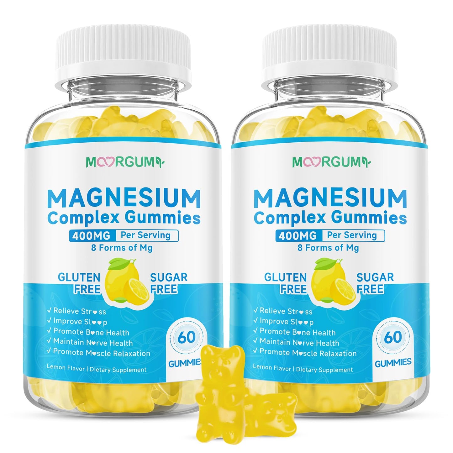 MOORGUMY Magnesium Complex Gummies 120 Count