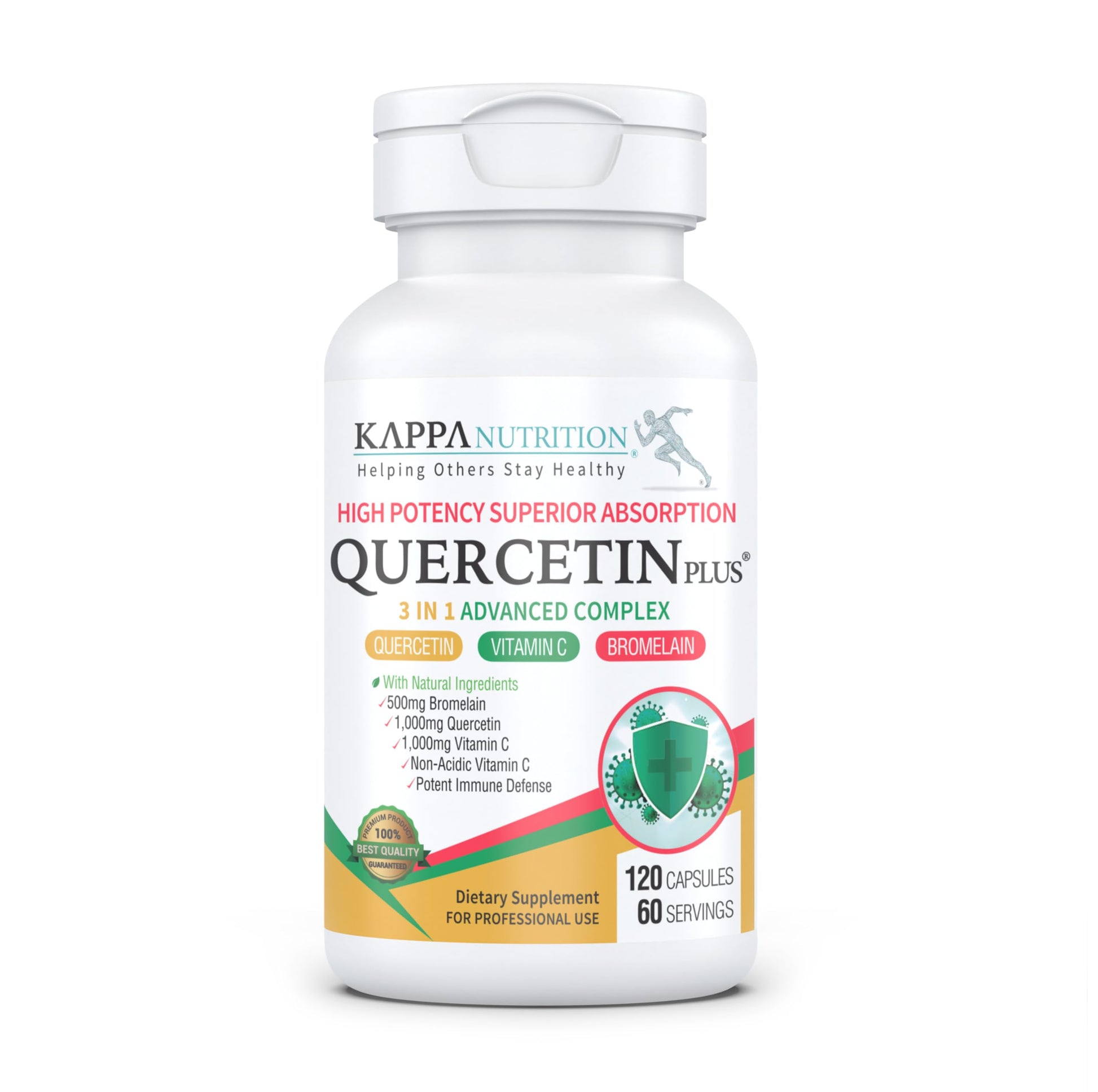 KAPPA NUTRITION Quercetin Plus Capsule 120 Count