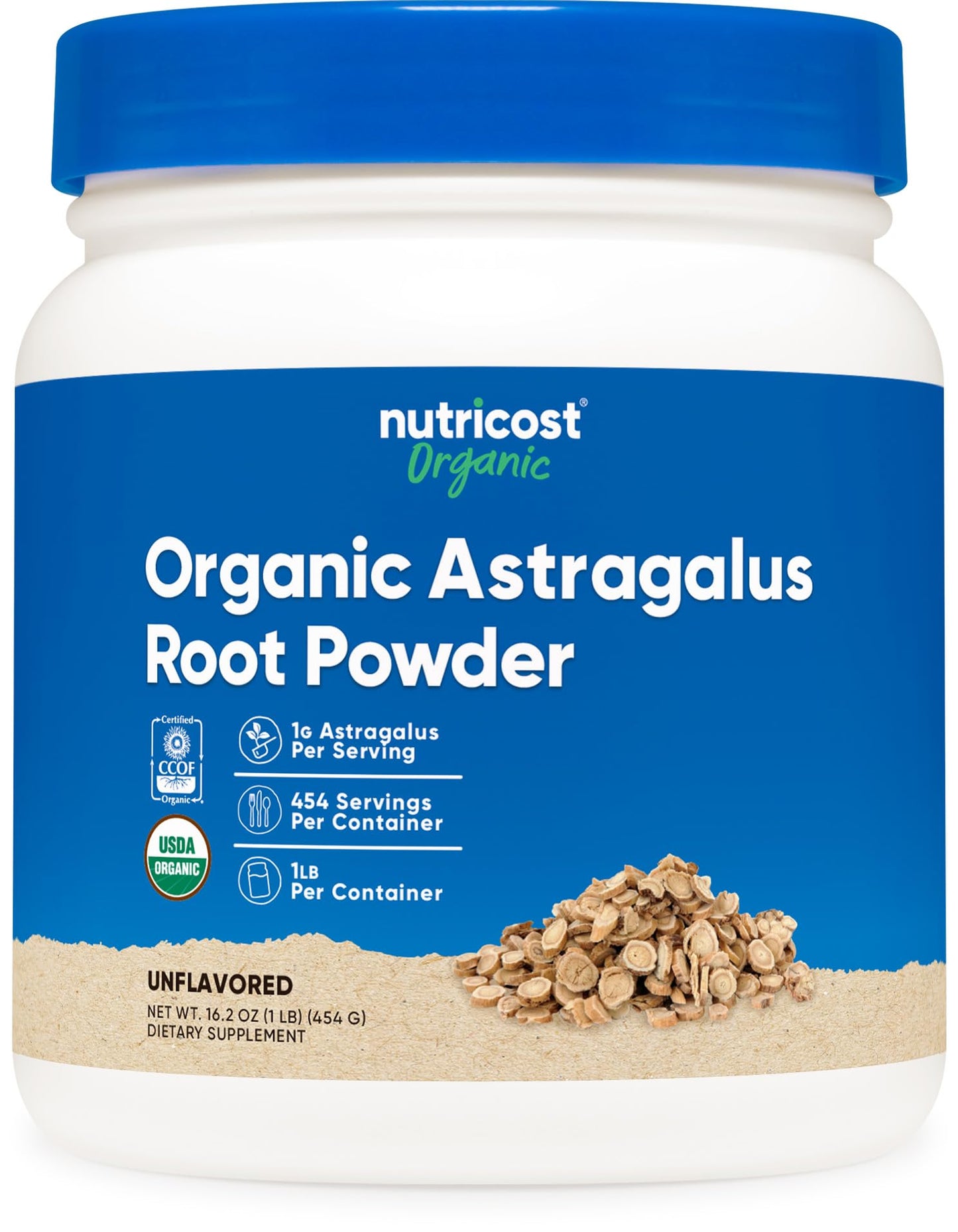 Nutricost Organic Astragalus Root Powder 16.2 Ounce