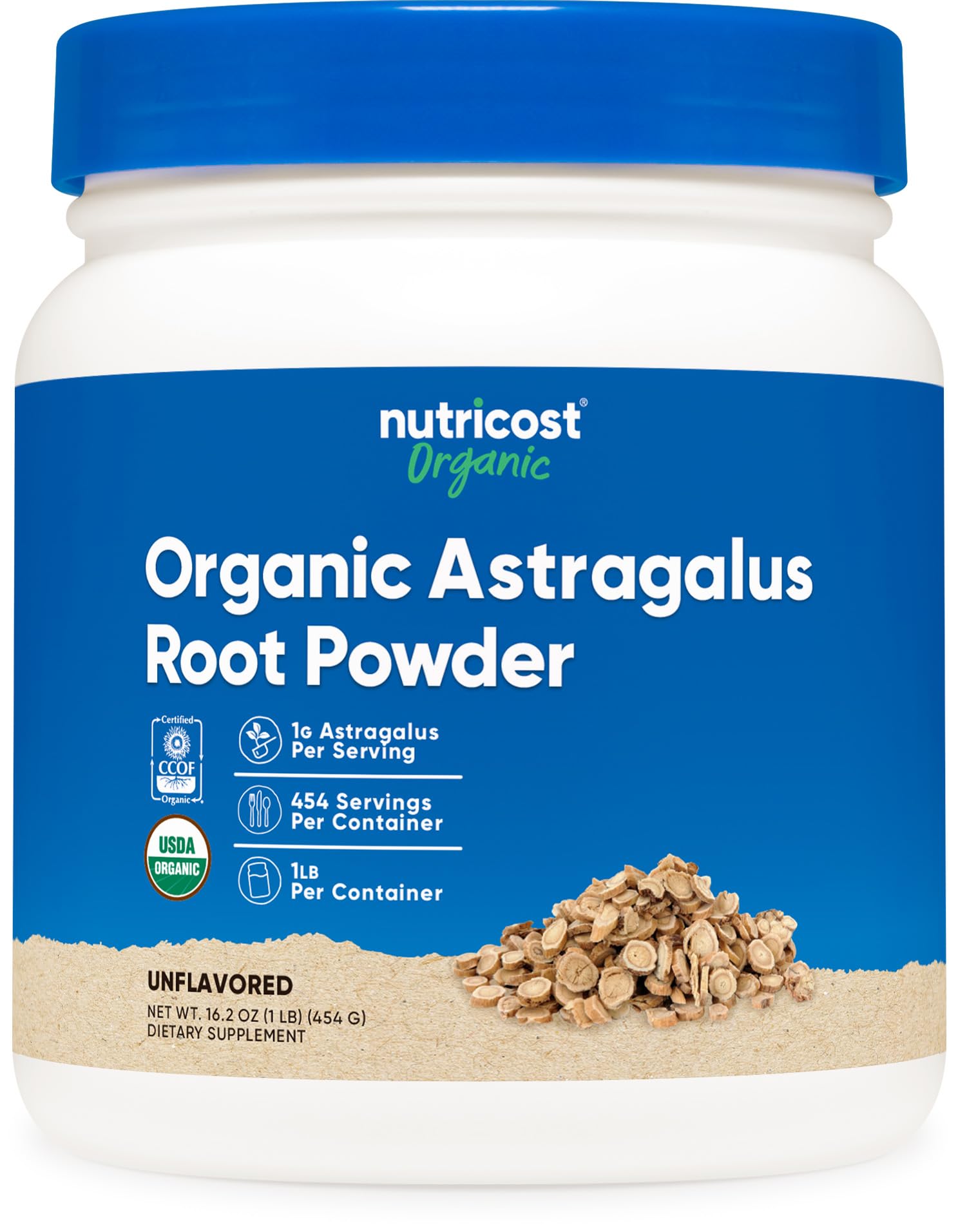 Nutricost Organic Astragalus Root Powder 16.2 Ounce