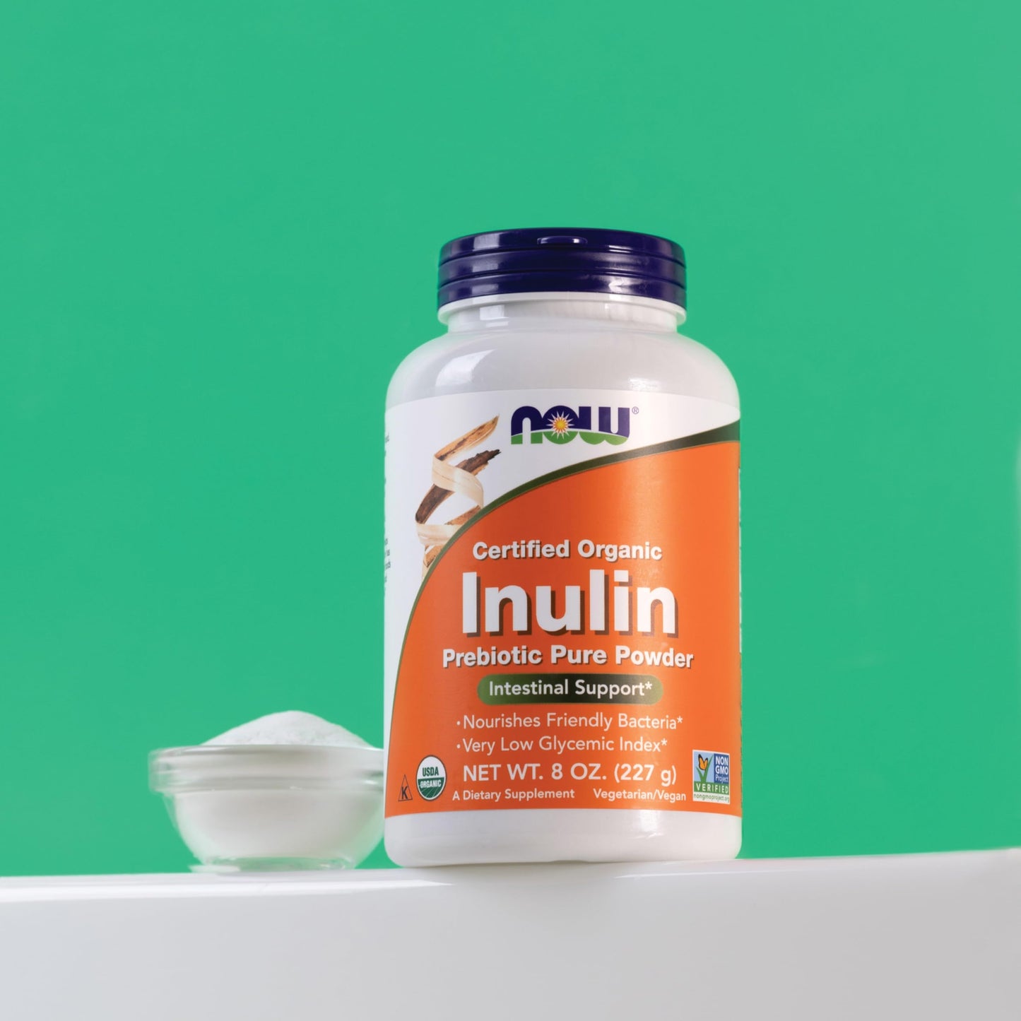 NOW Foods Inulin Prebiotic Pure Powder, 8-Ounce