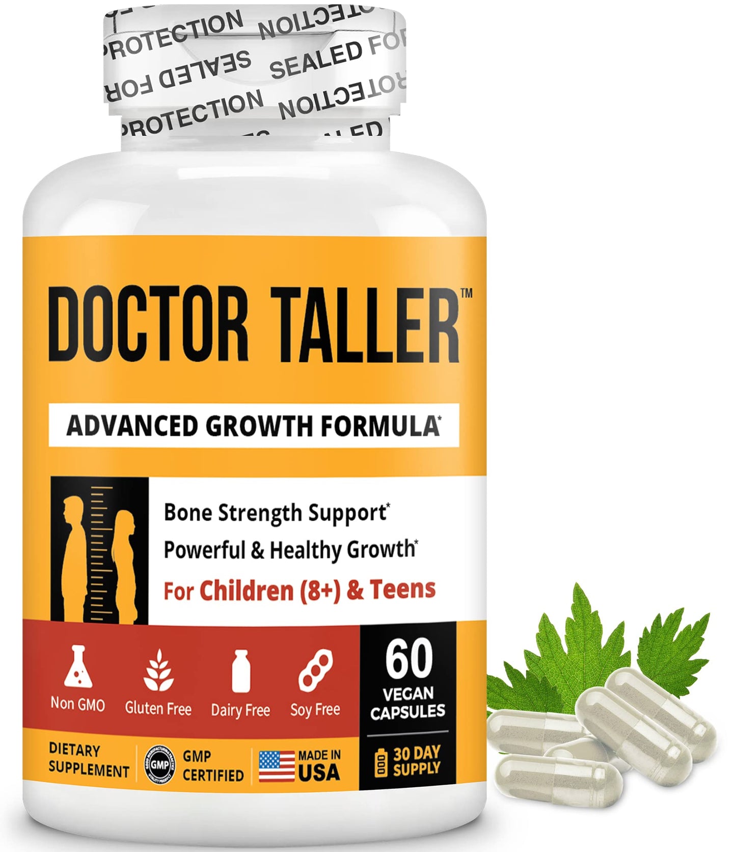NuBest Doctor Taller Height Growth Formula Capsules 180 Count