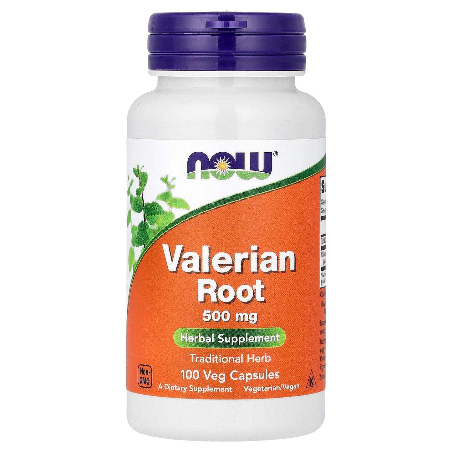 NOW Foods Valerian Root 500mg Capsules, 100 Count
